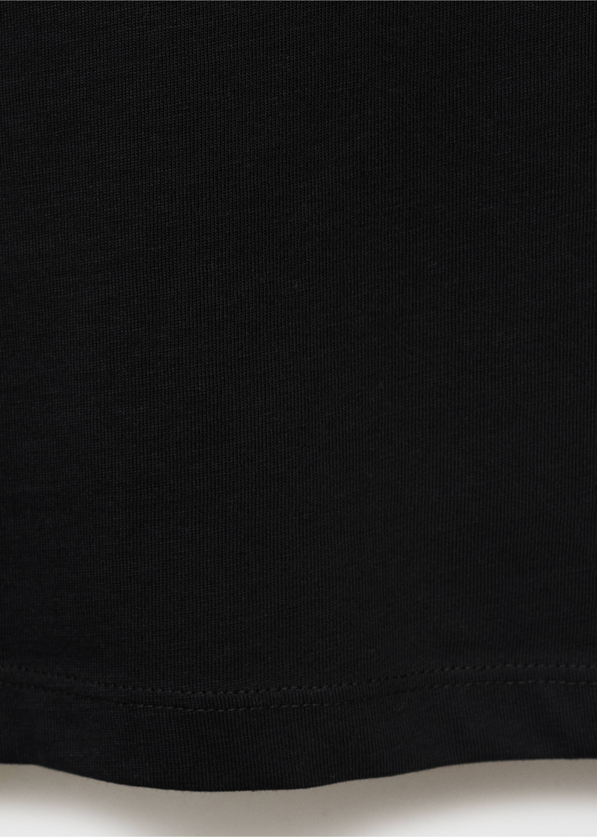 Baumwoll-T-Shirt mit Logo - Detail des Artikels 0, Schwarz. Ref: 17081238-00.
