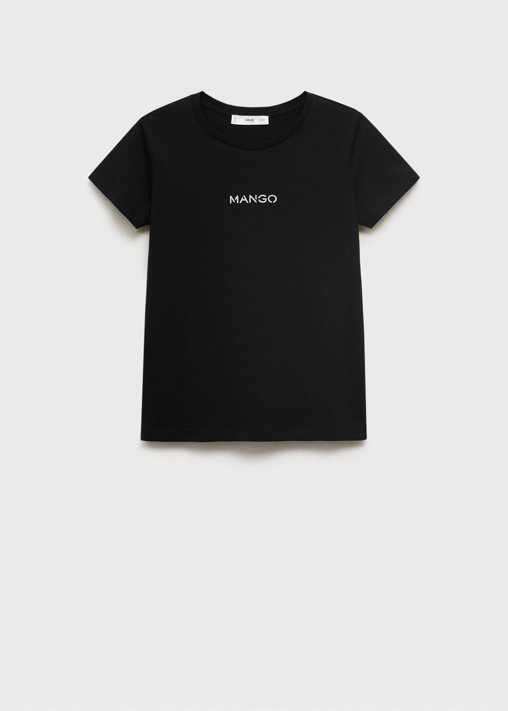 Baumwoll-T-Shirt mit Logo - Artikel ohne Model, Schwarz. Ref: 17081238-00.