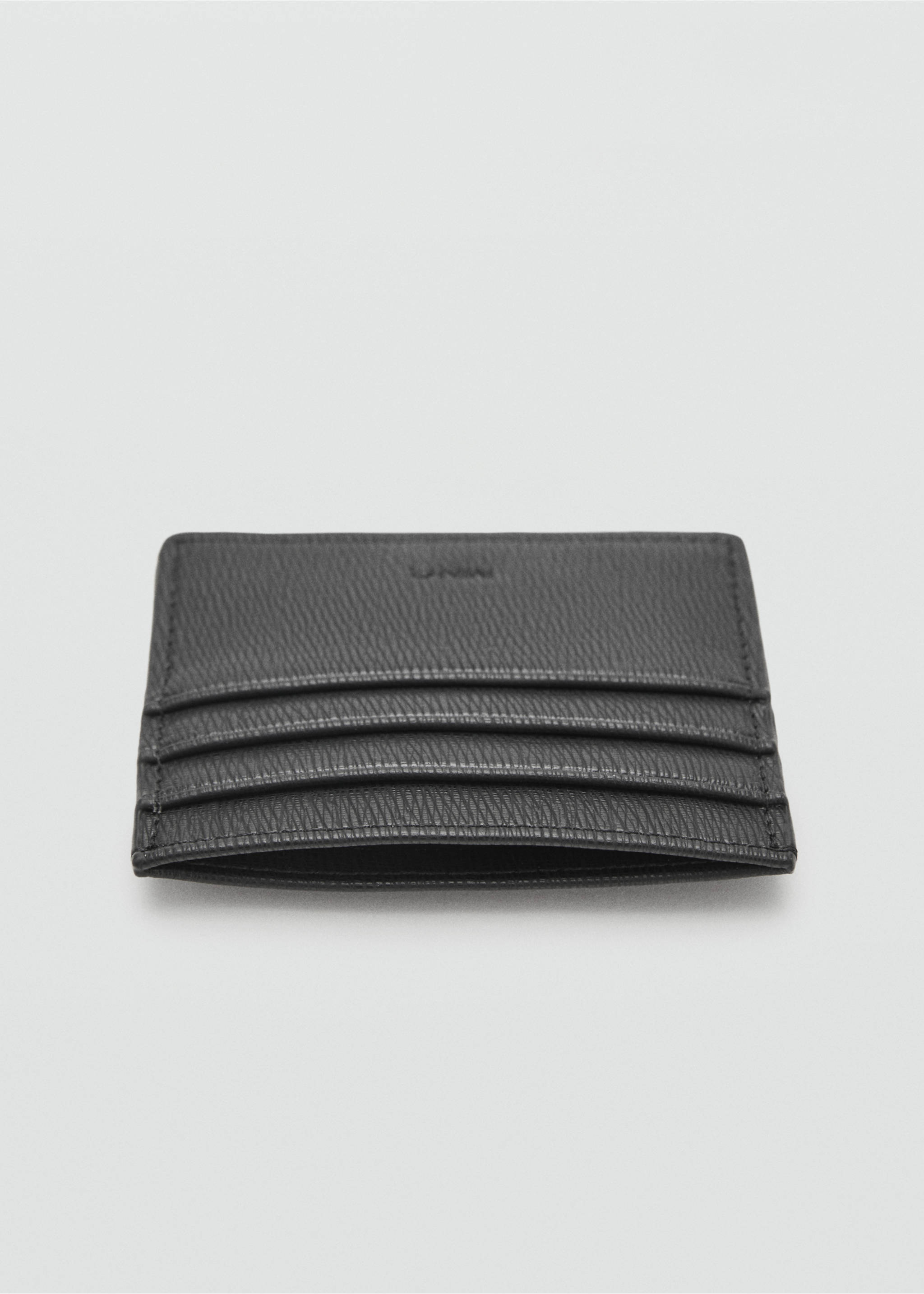 Anti-contactless peaked card holder - Details of the article 1, Black. Ref: 17081240-00.