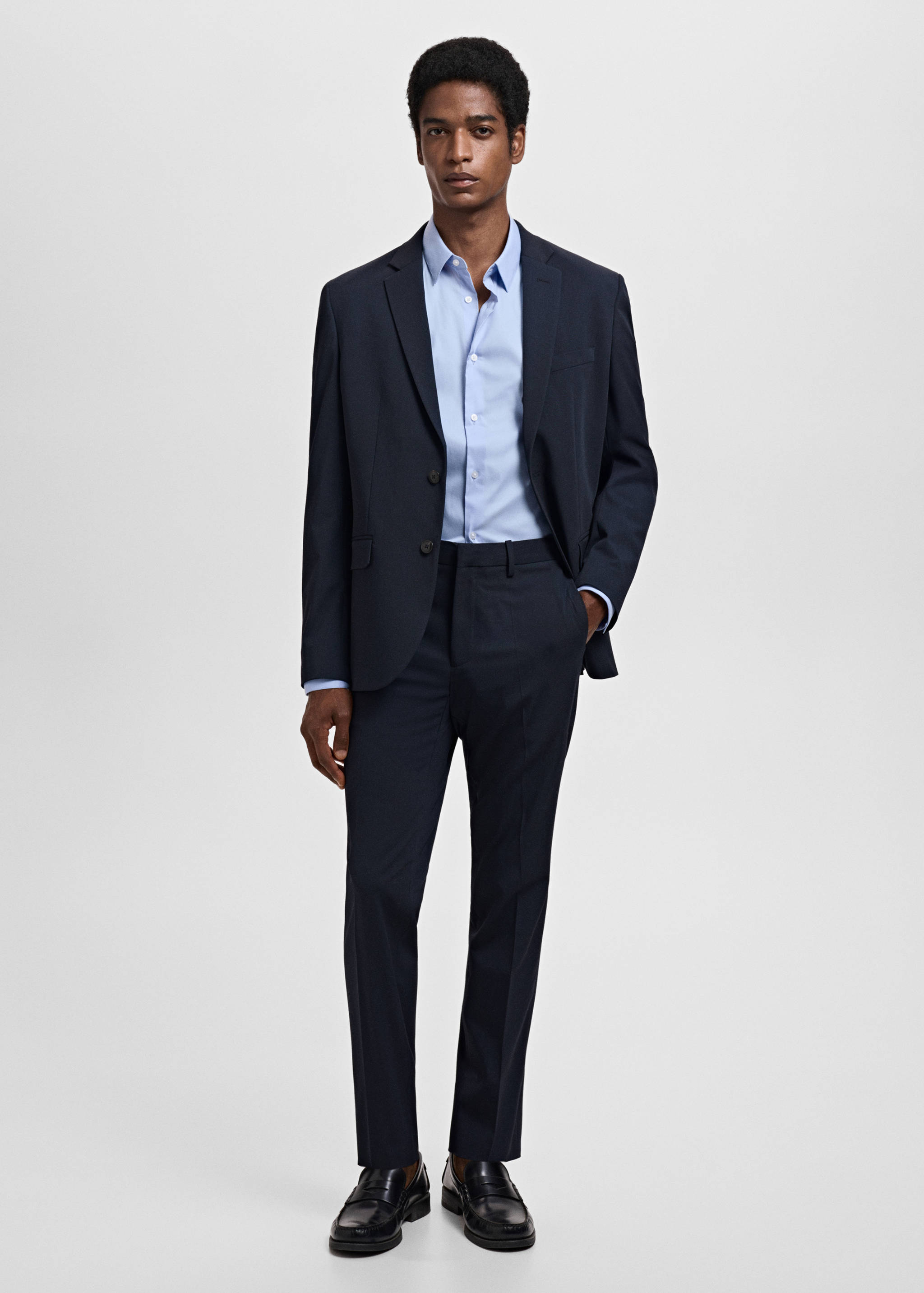 Chemise costume slim fit coton - Plan général