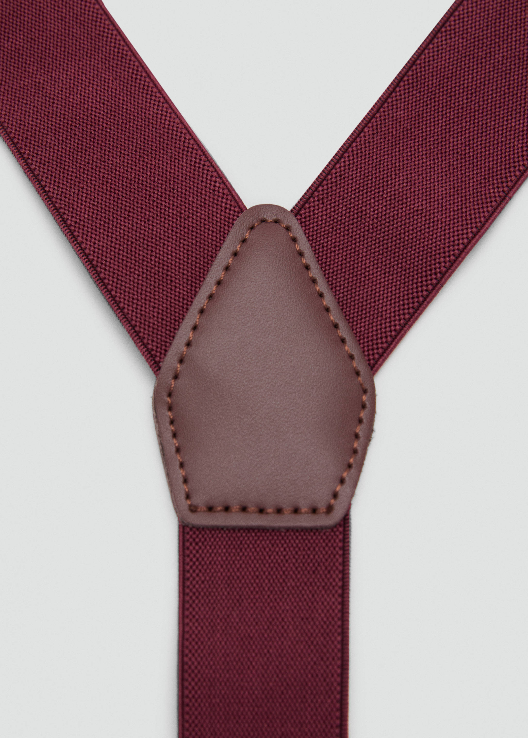 Adjustable elastic straps with leather details - Medium plane