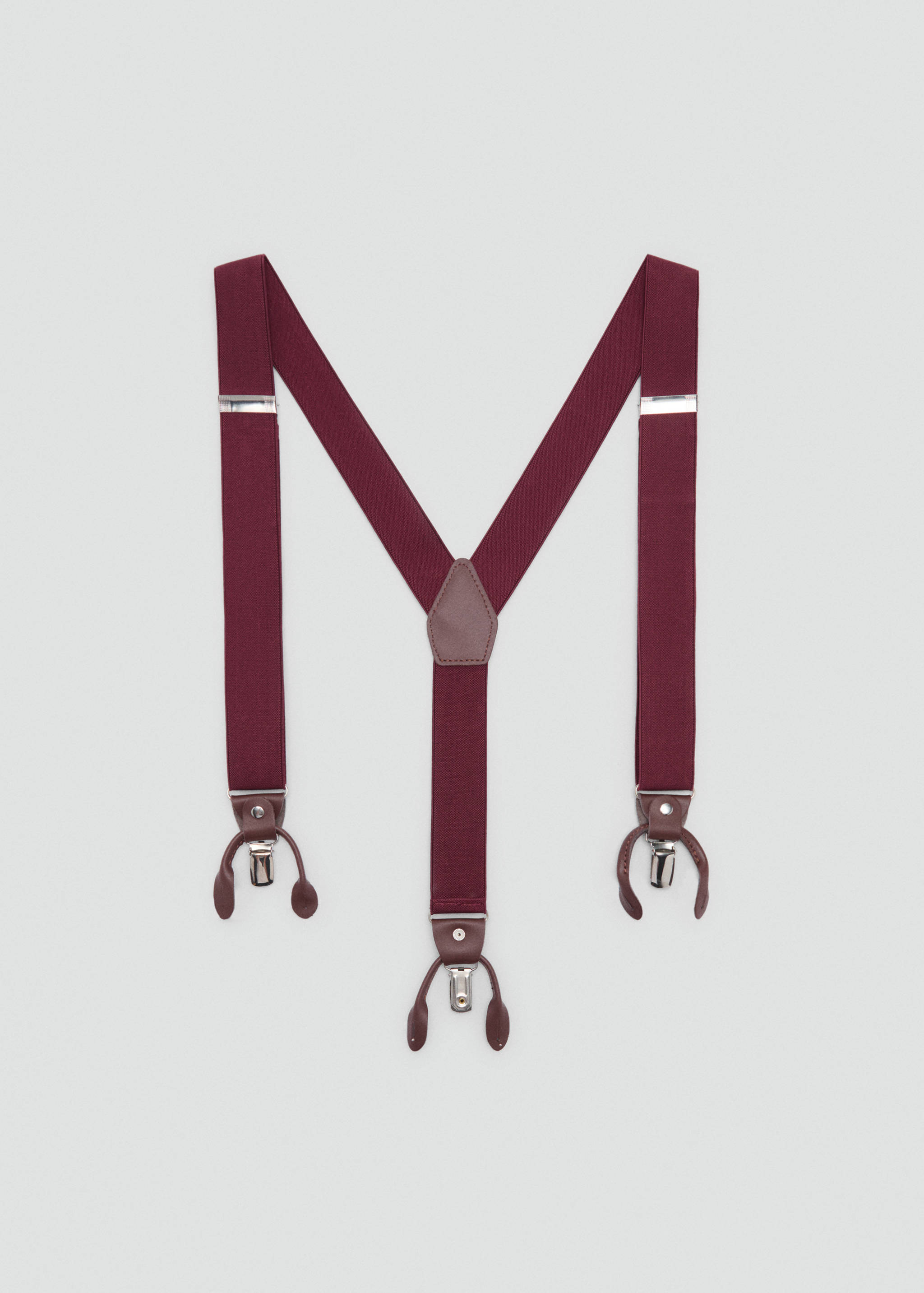 Adjustable elastic straps with leather details - Article without model