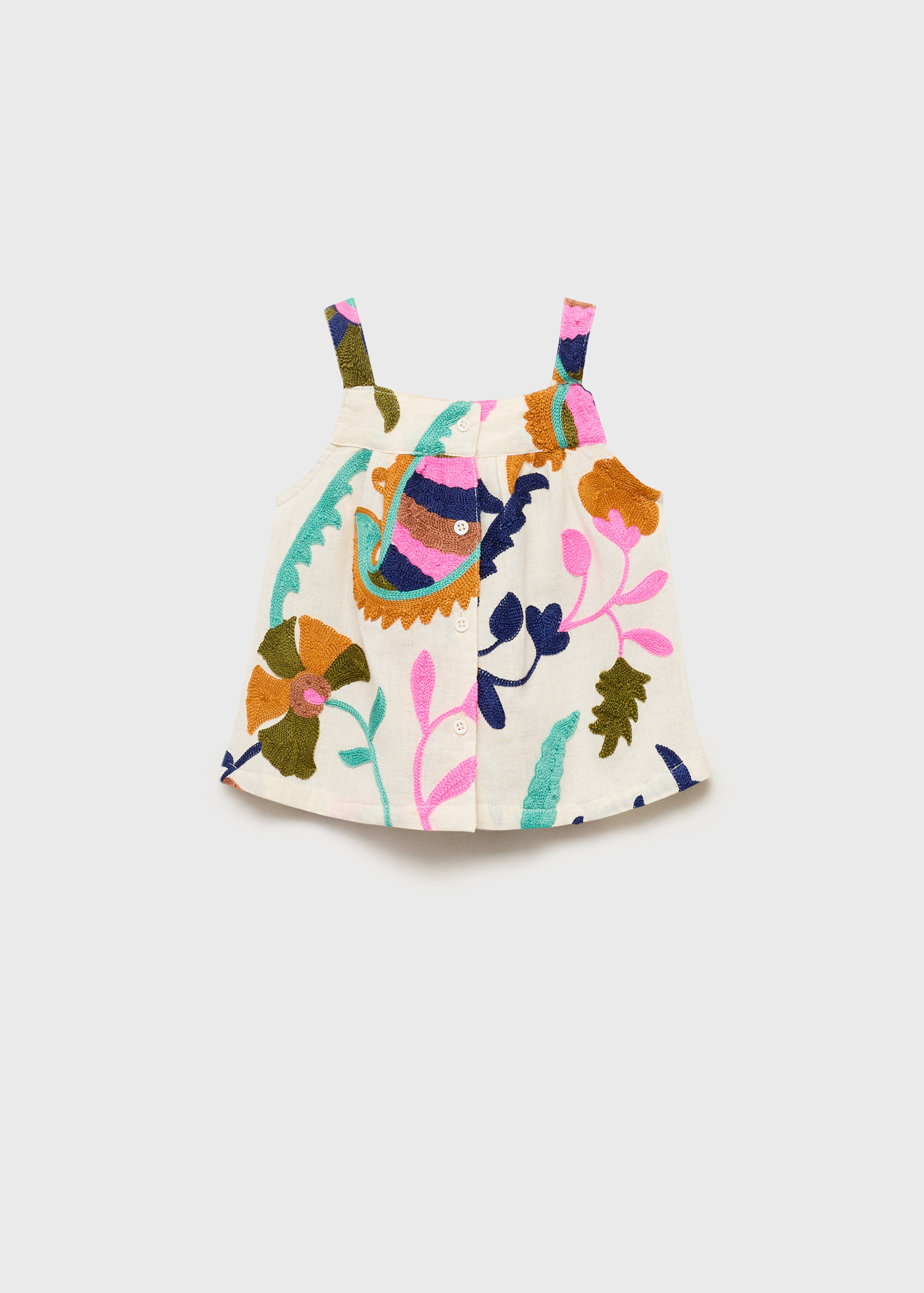 Blusa lino bordada - Reverso del artículo
