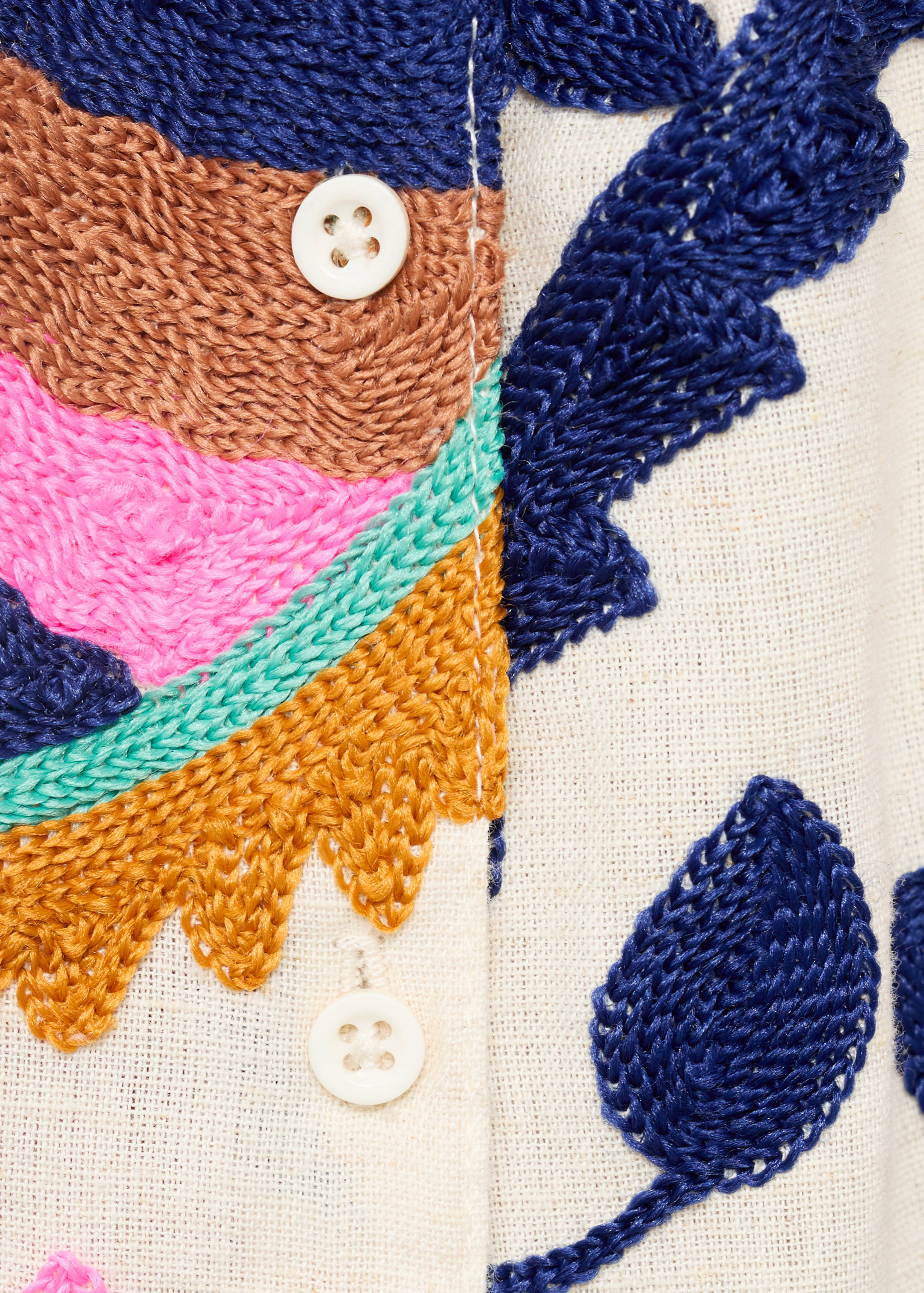 Blusa lino bordada - Detalle del artículo 0
