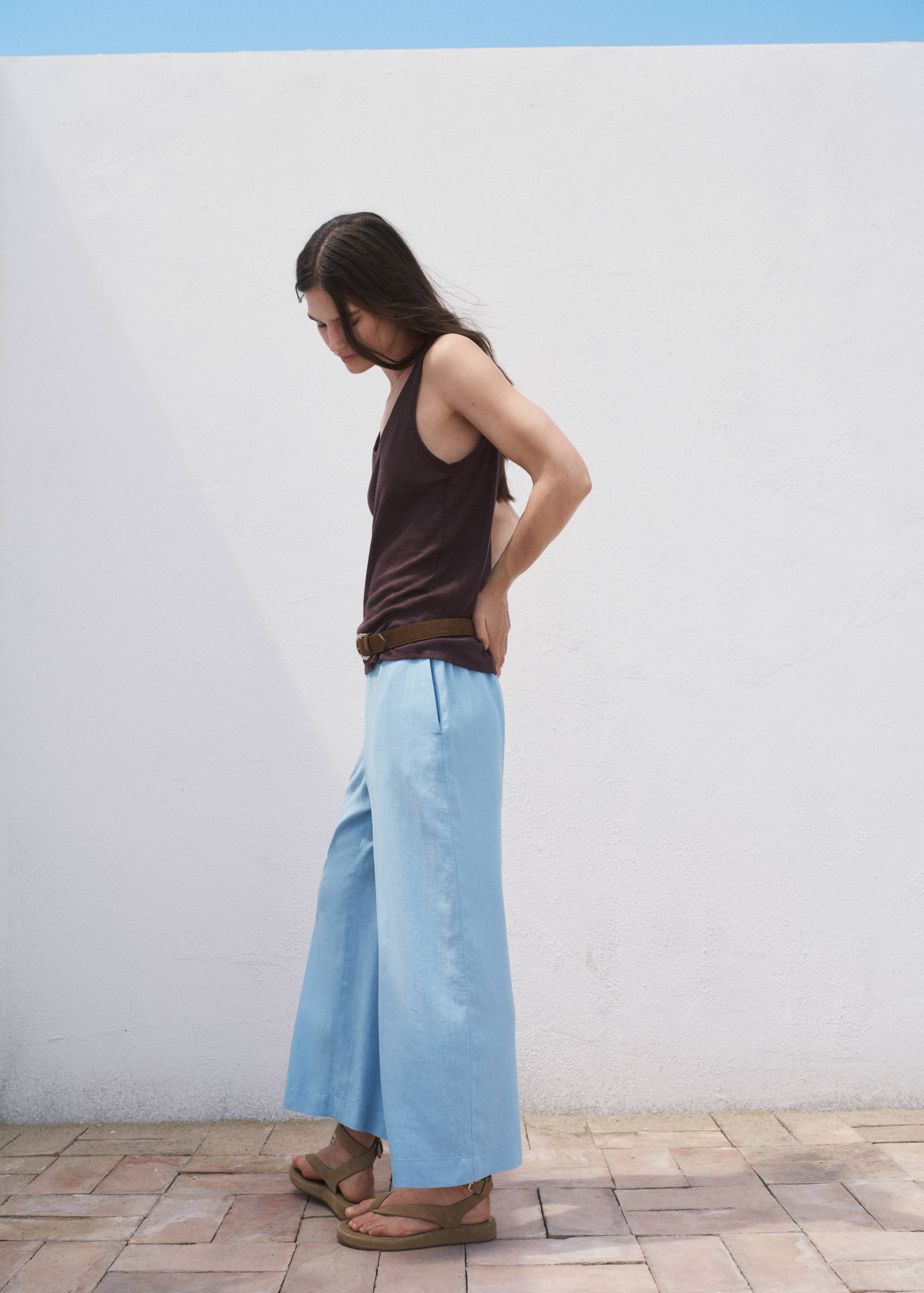 Pantalon crop lin - Détail de l'article 2