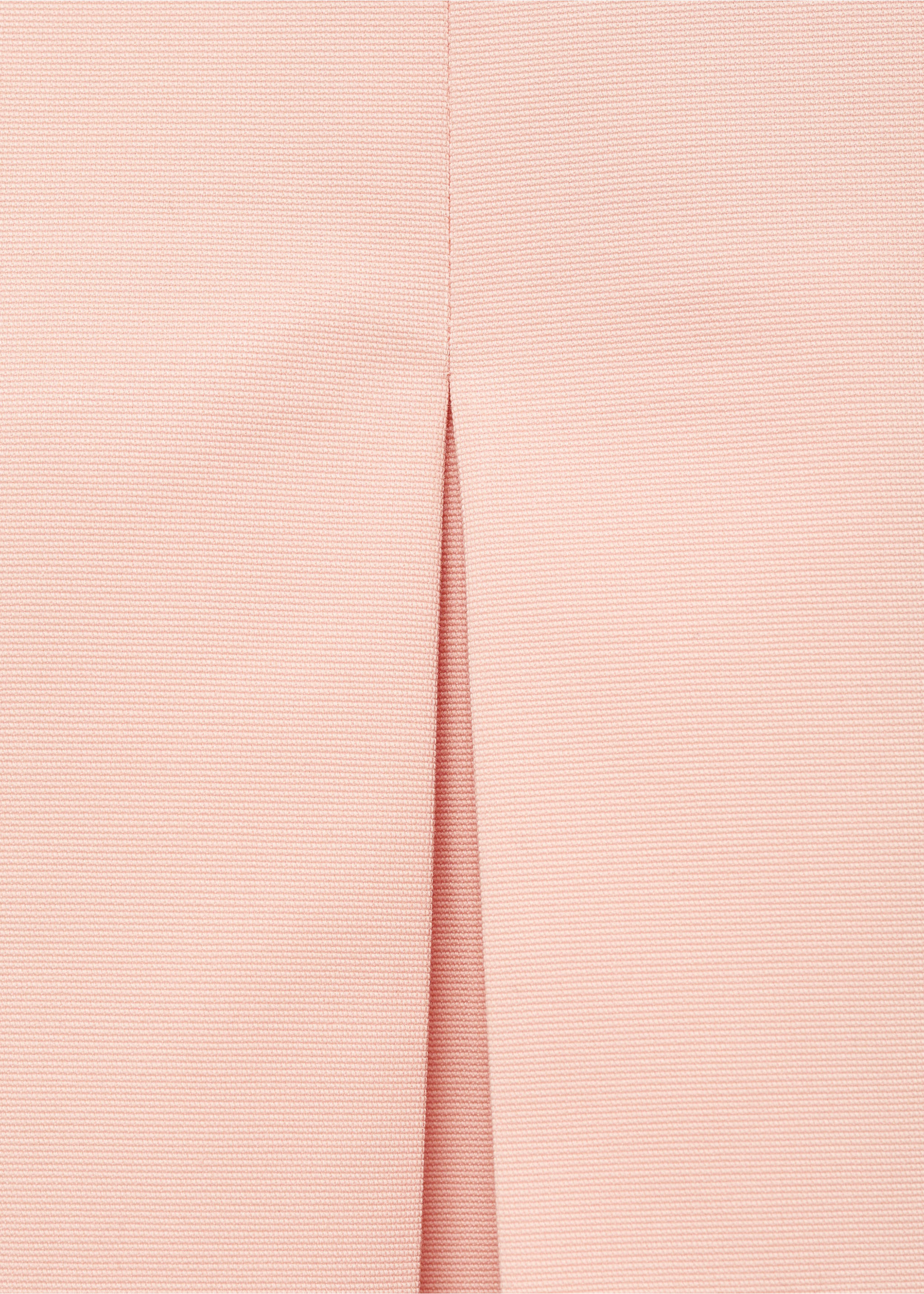 Cotton midi-skirt with pleat detail - Details of the article 8, Pastel Pink. Ref: 17081259-00.