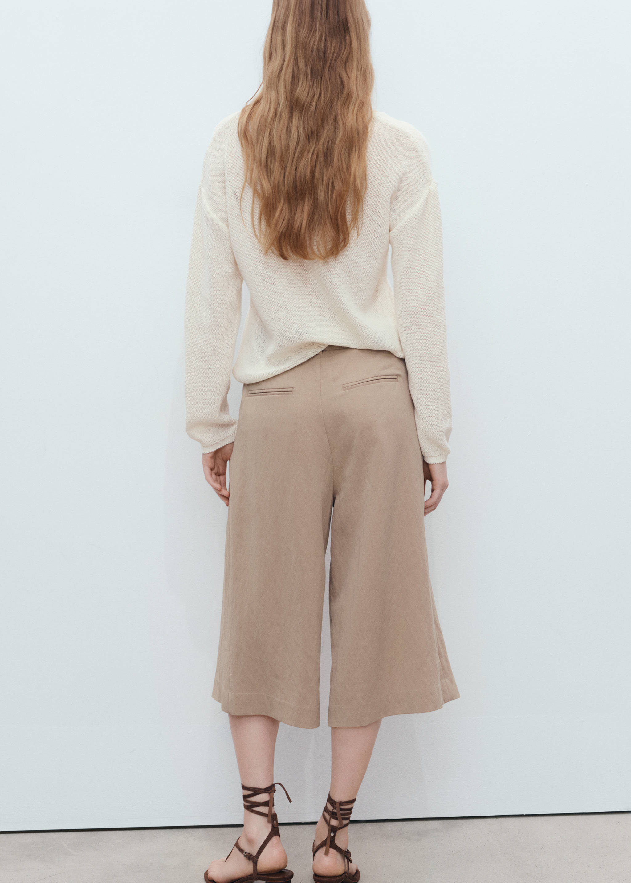 Pull-over maille col en V - Verso de l’article