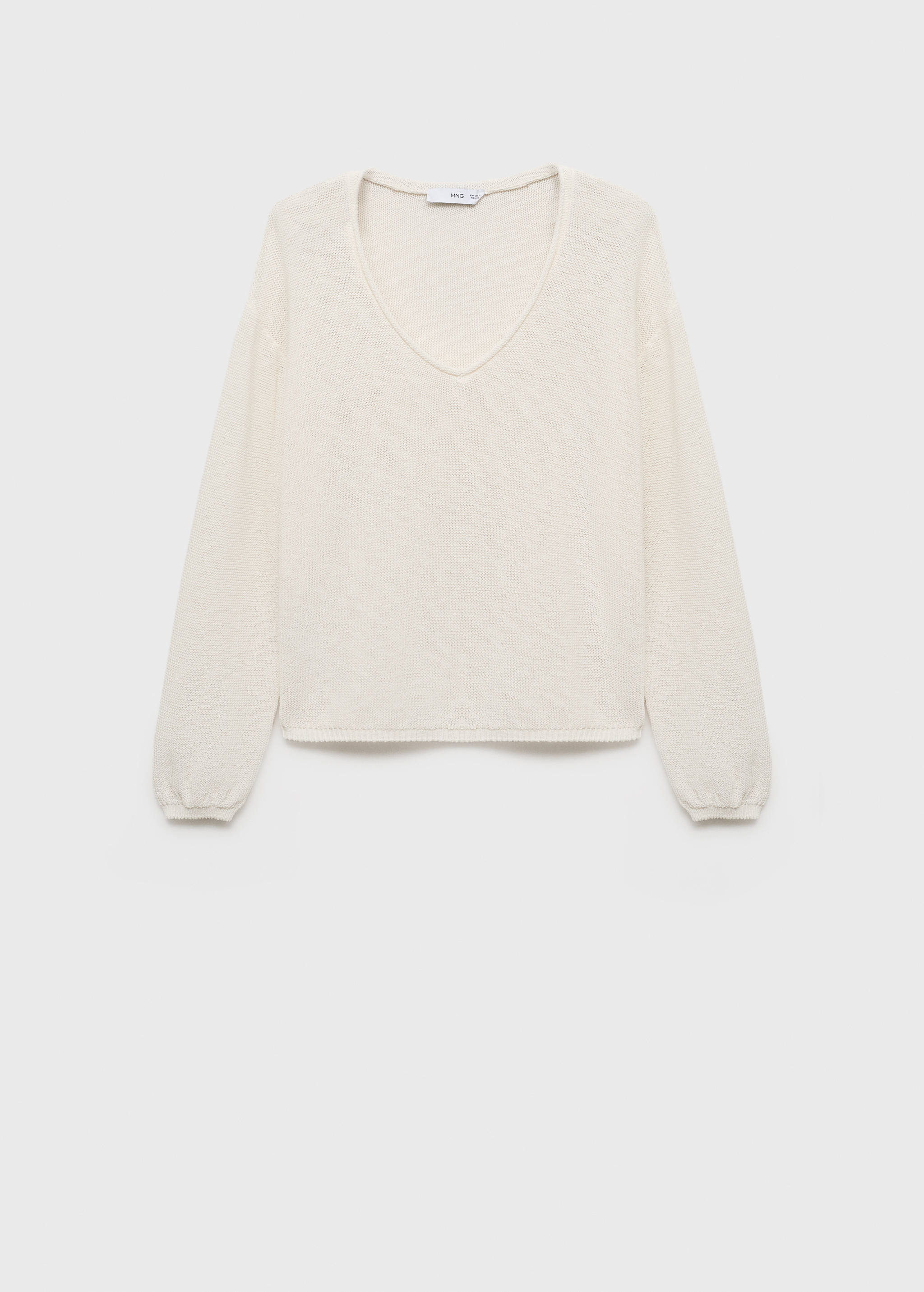 V-neck knit sweater - Article without model