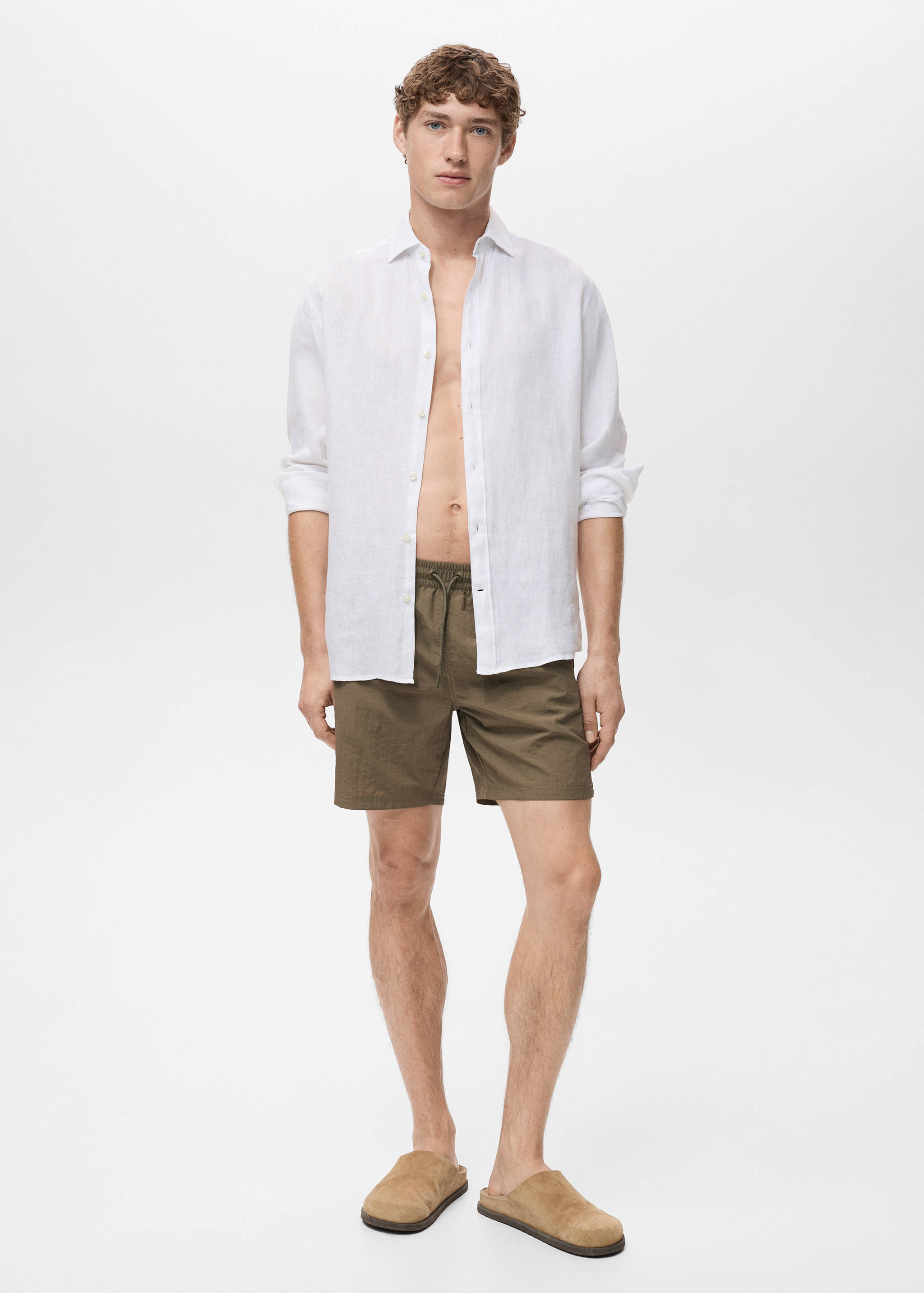 Basic drawstring swimsuit - General plane