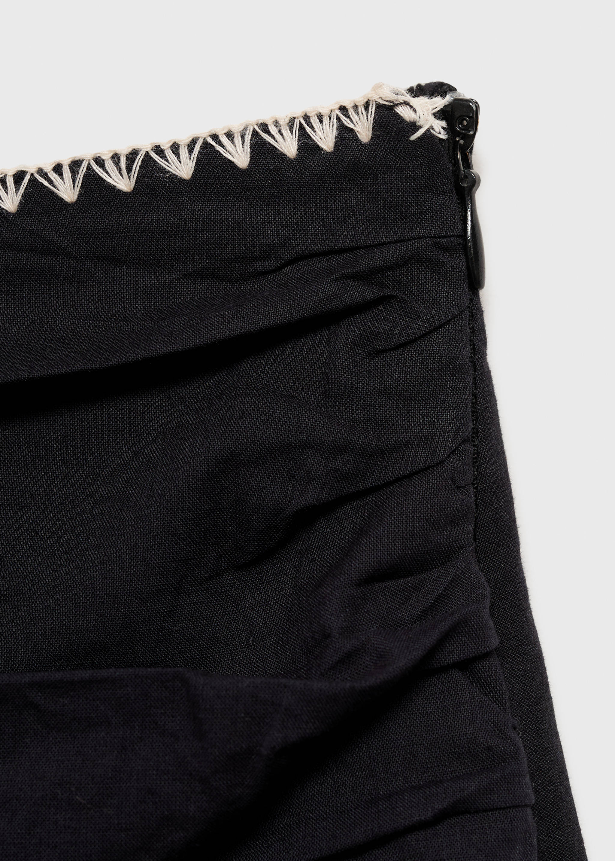 Embroidered ruffled skirt - Details of the article 8