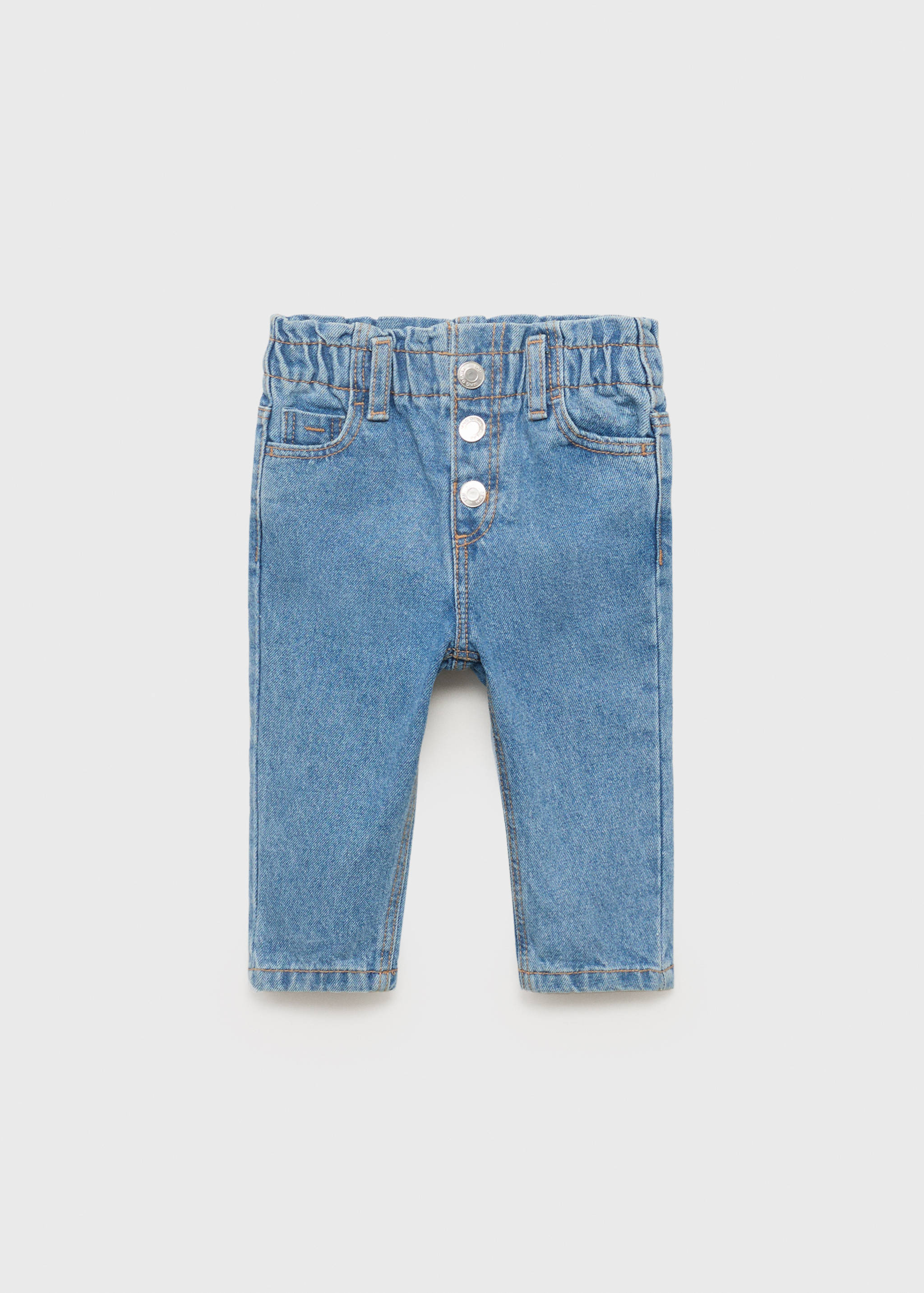 Paper bag jeans with buttons - Article without model