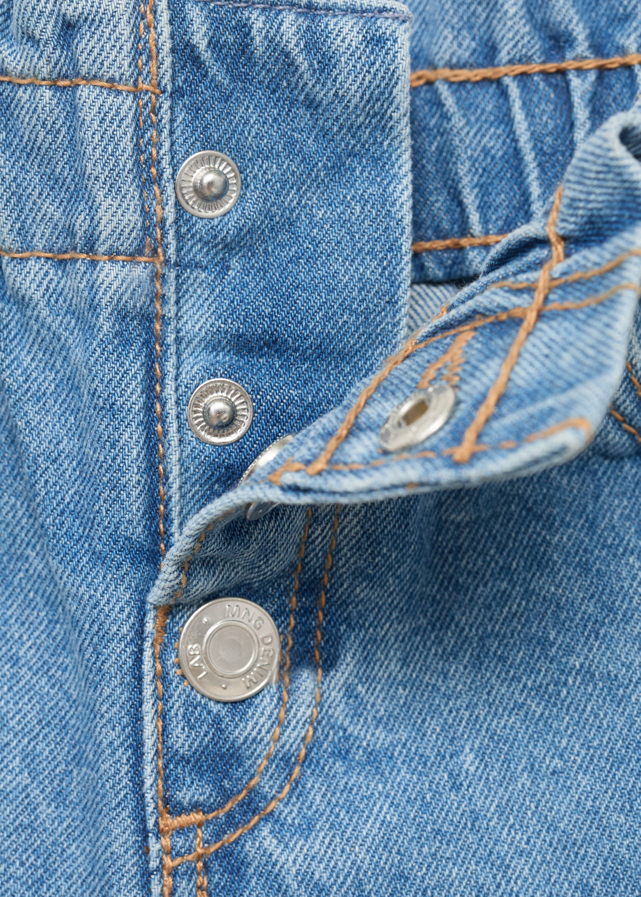 Paper bag jeans with buttons - Details of the article 8