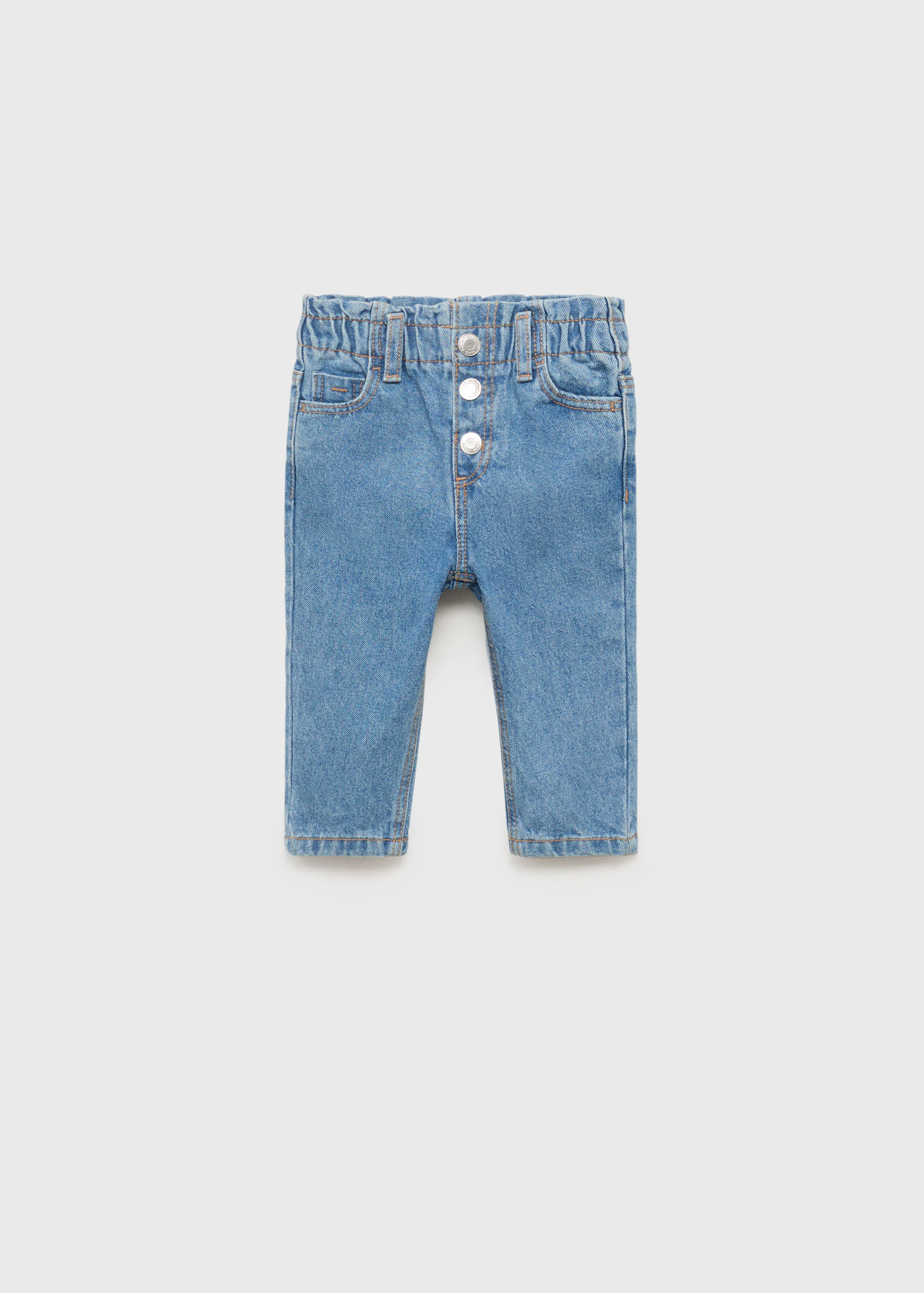 Paperbag-Jeans mit Knöpfen - Artikel ohne Model