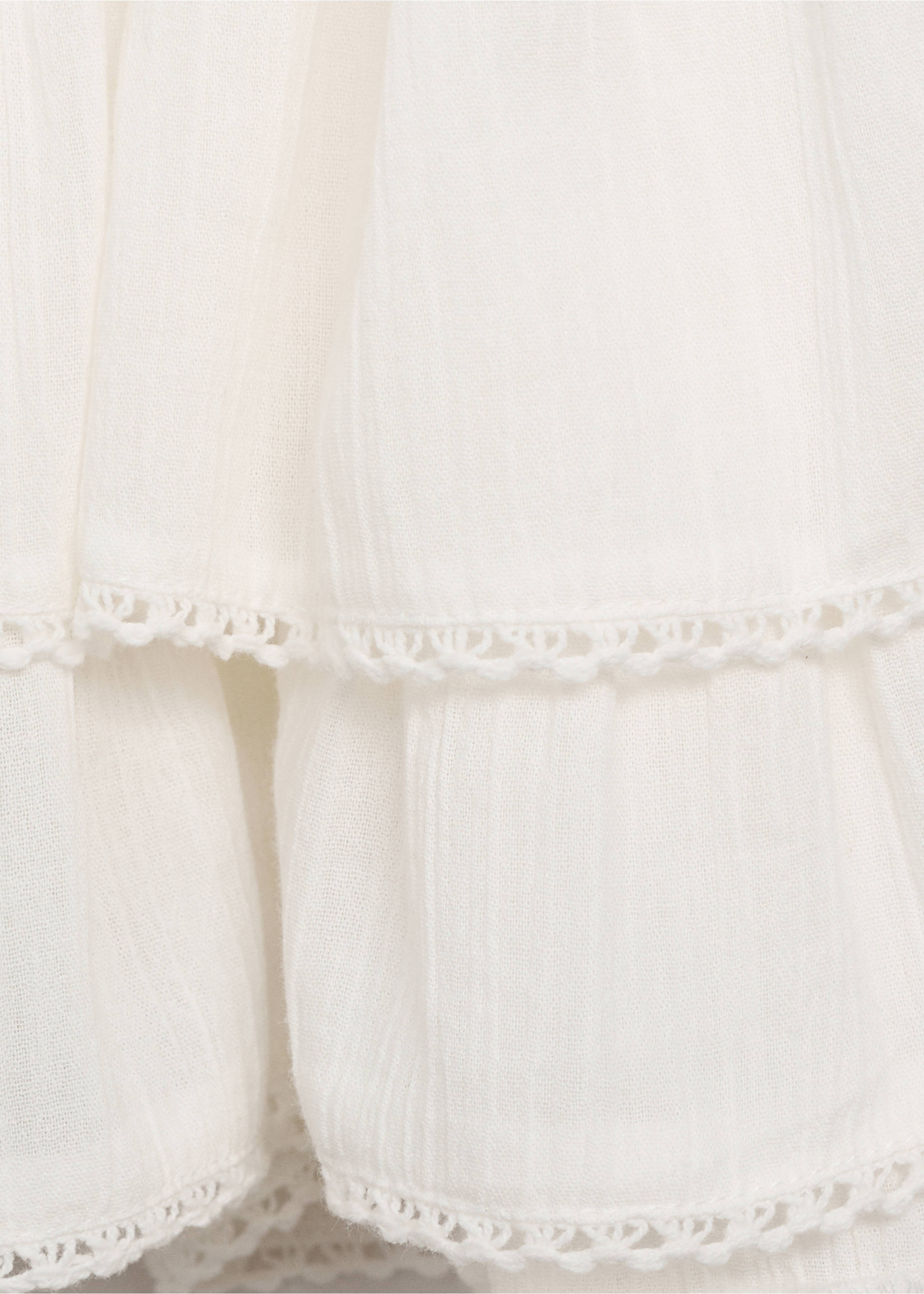 Ruffled trouser skirt - Details of the article 0, Off White. Ref: 17081518-00.