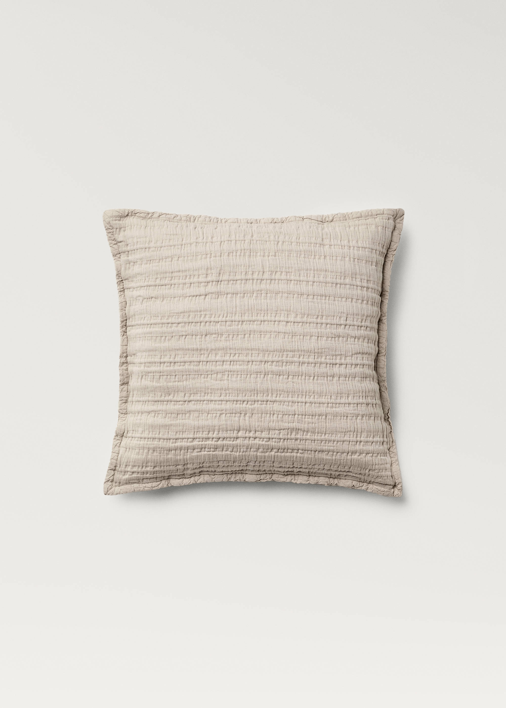 Housse de coussin coton jacquard rayures 50x50 cm - Article sans modèle