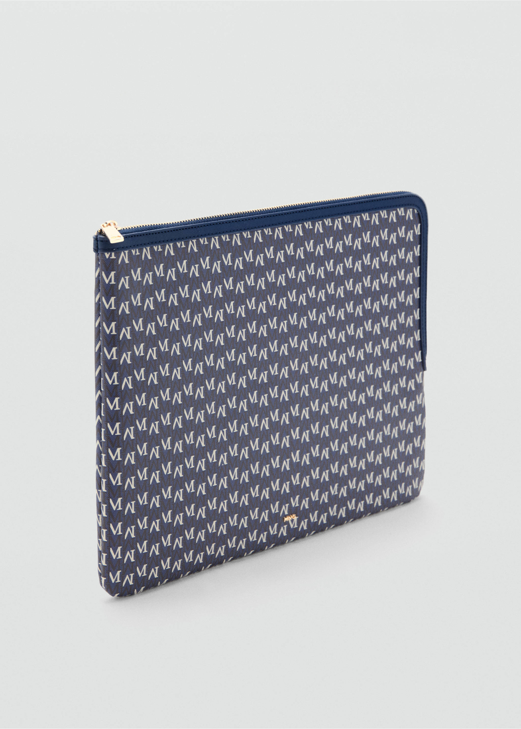Laptop case with printed logo - Medium plane, Navy. Ref: 17081534-00.