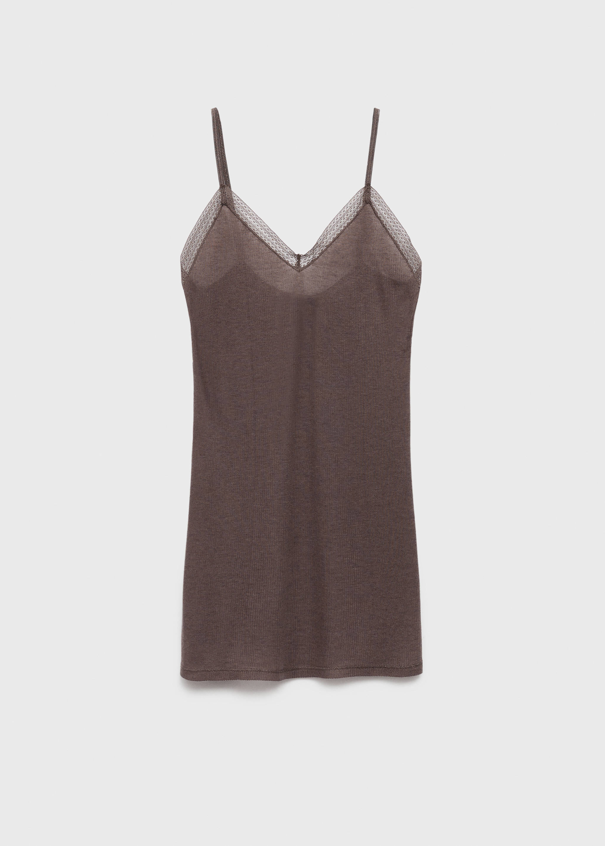 Ribbed pyjama top - Article without model