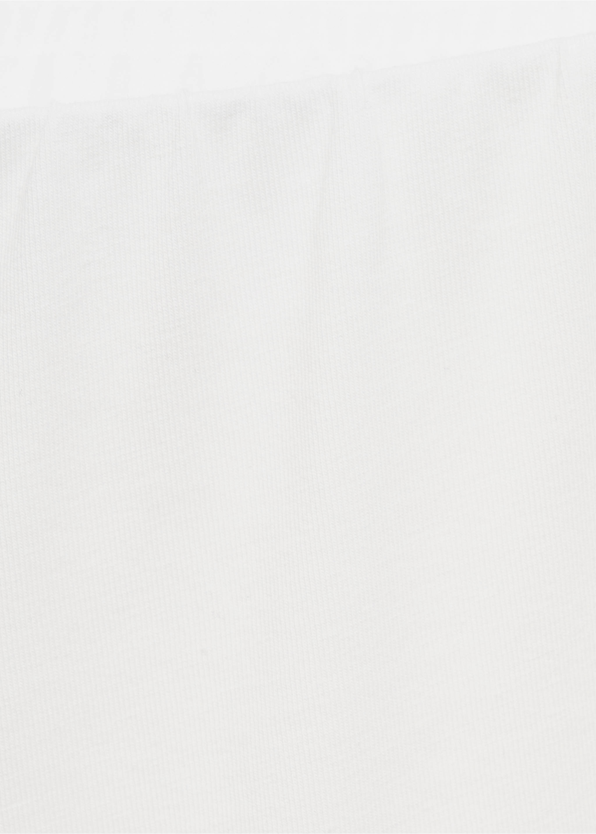 Fluid cotton pyjama bottoms - Details of the article 8, White. Ref: 17081539-00.