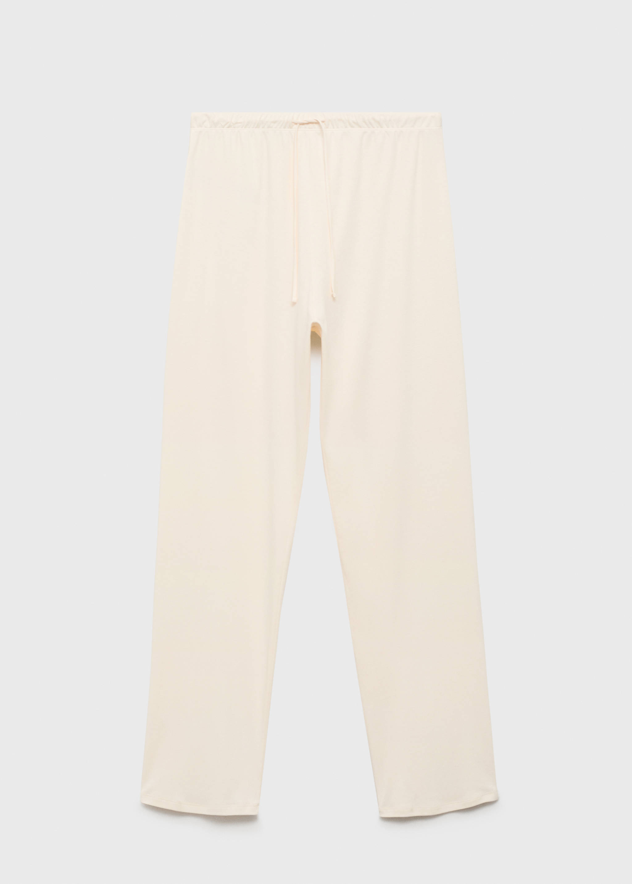 Plain cotton pajama pants - Article without model