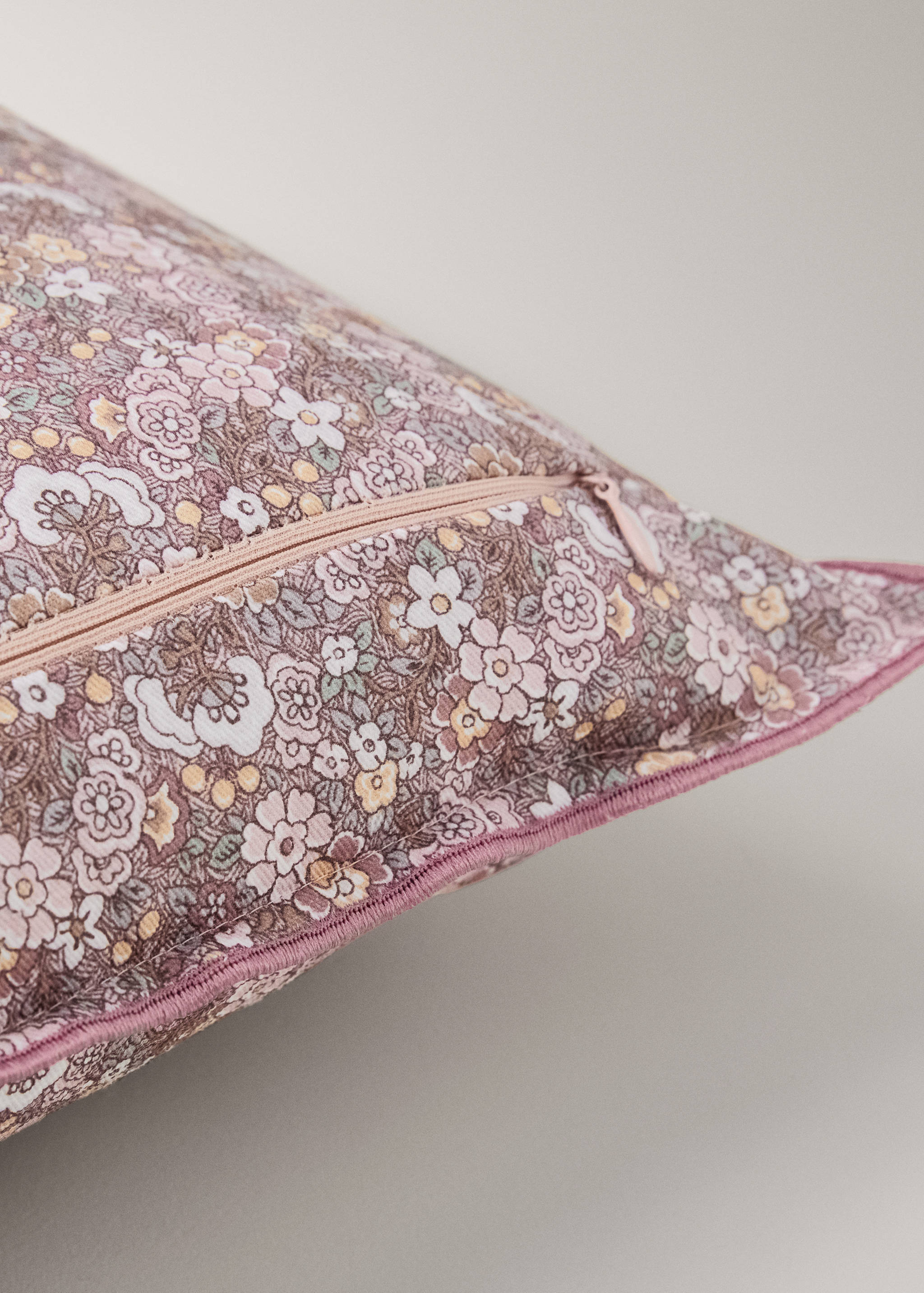 Housse de coussin enfant en coton imprimé à fleurs 30x40 cm - Détail de l'article 2