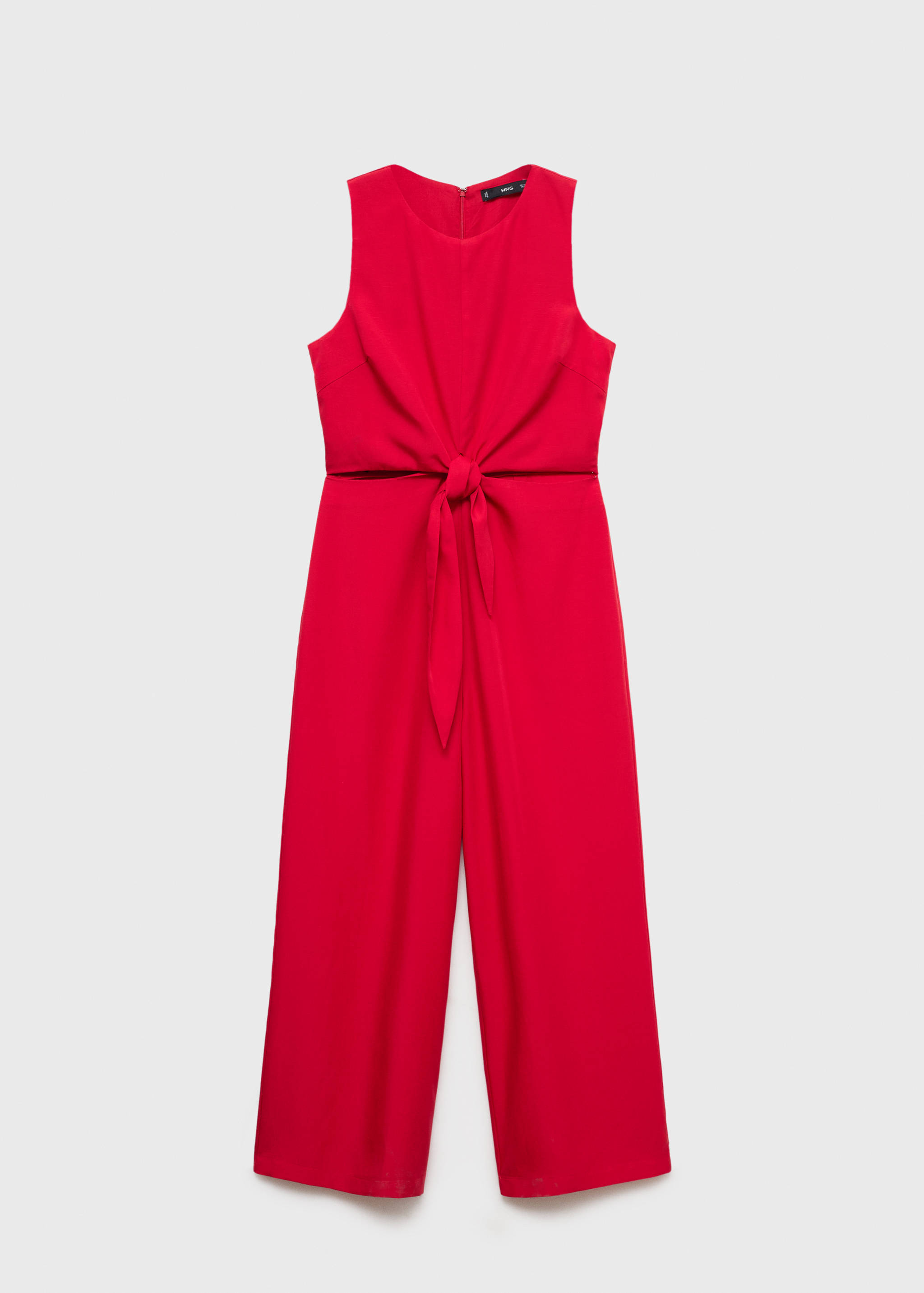Lyocell jumpsuit with cut-out and knot detail - Article without model
