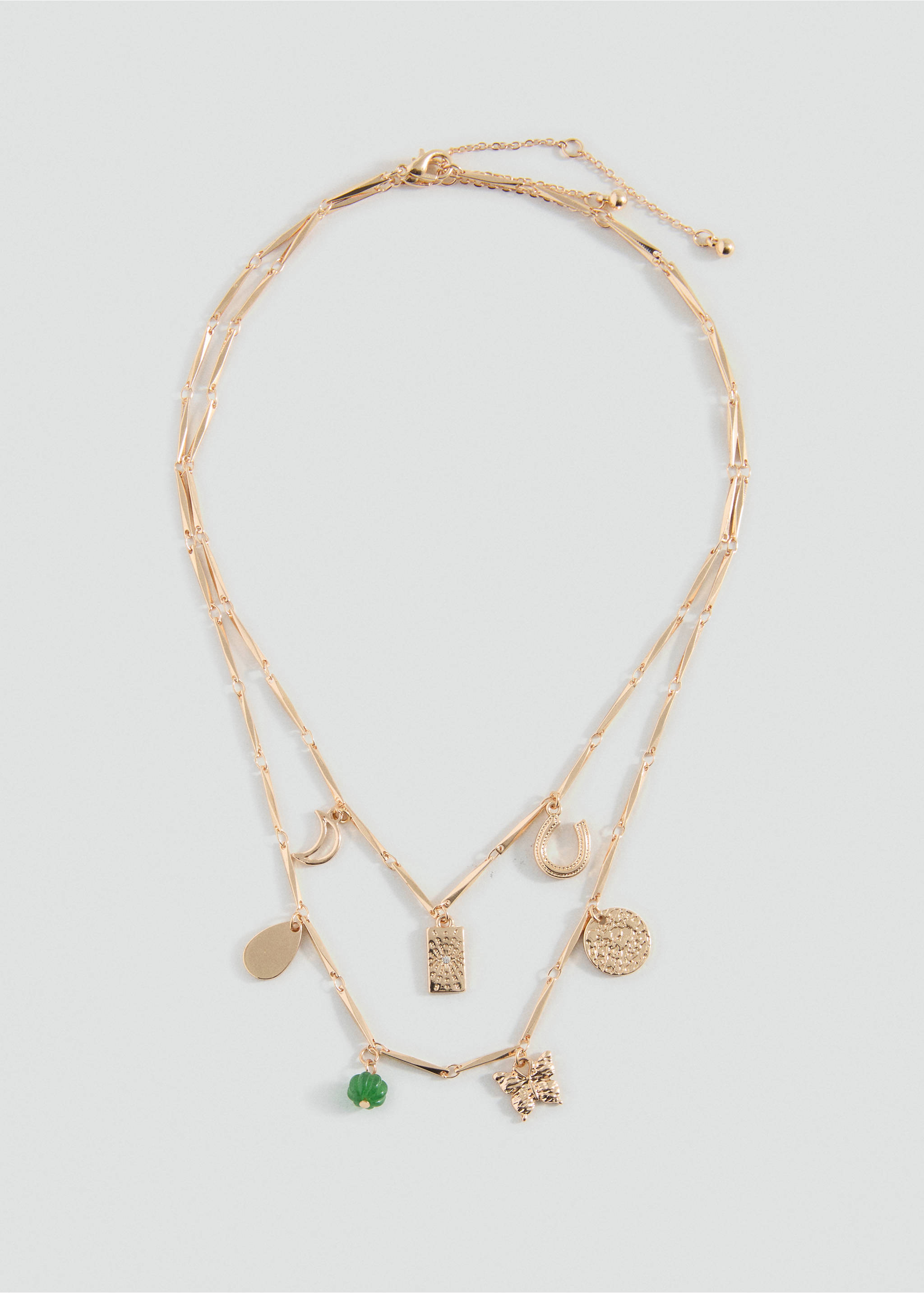 Pack of 2 pendant necklaces - Article without model, Gold. Ref: 17082030-00.