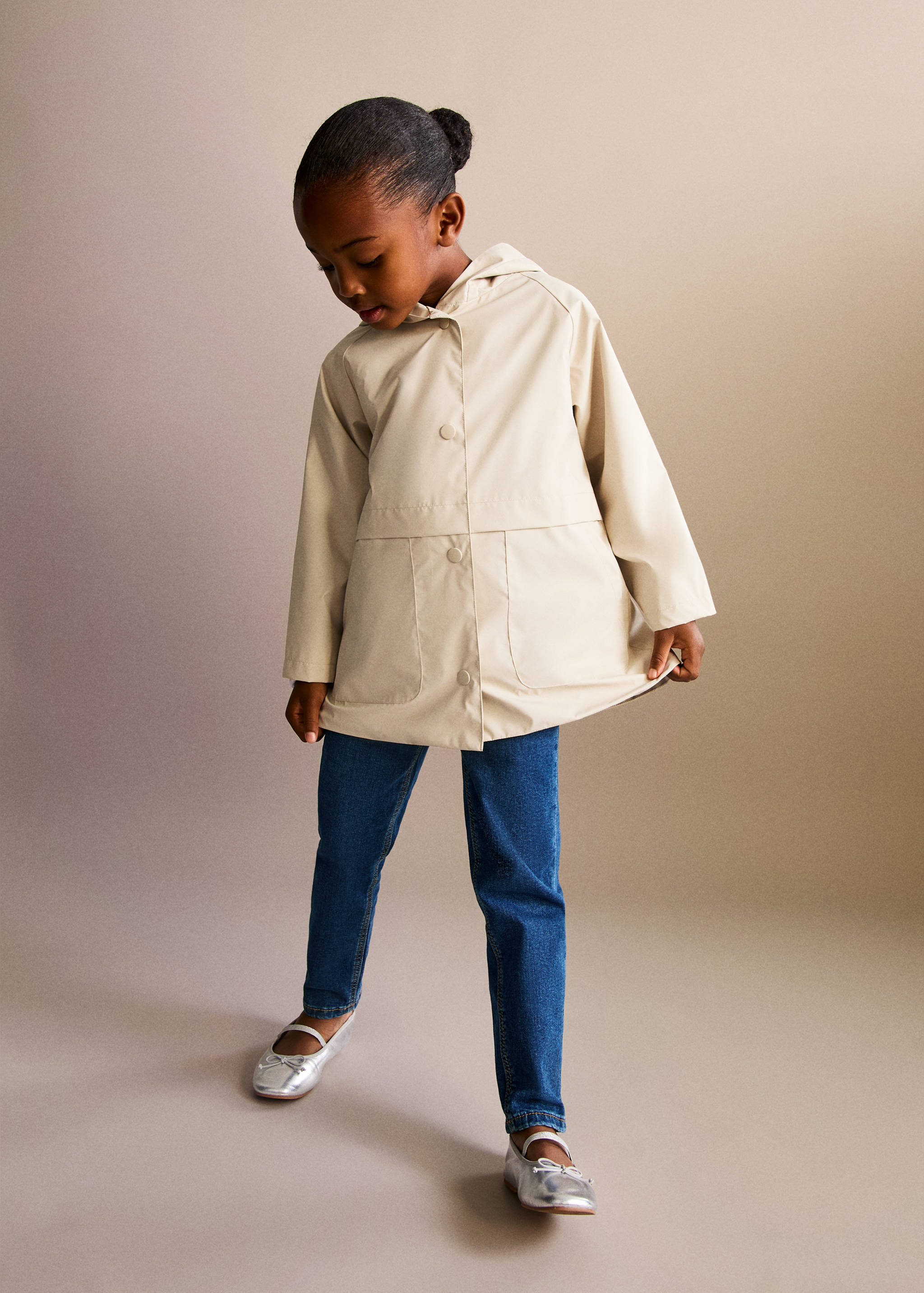 Rubberised parka with hood - General plane