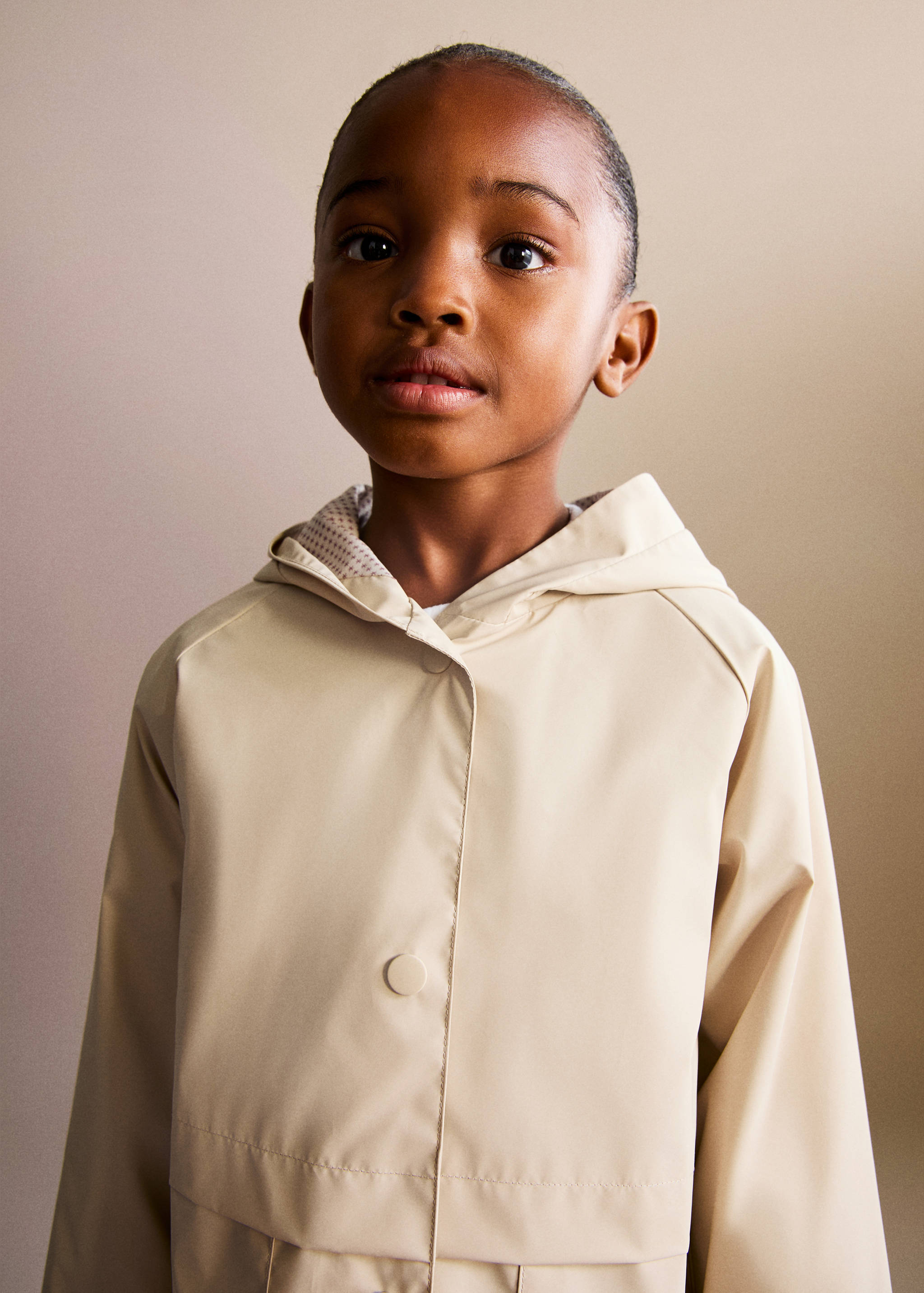 Rubberised parka with hood - Medium plane