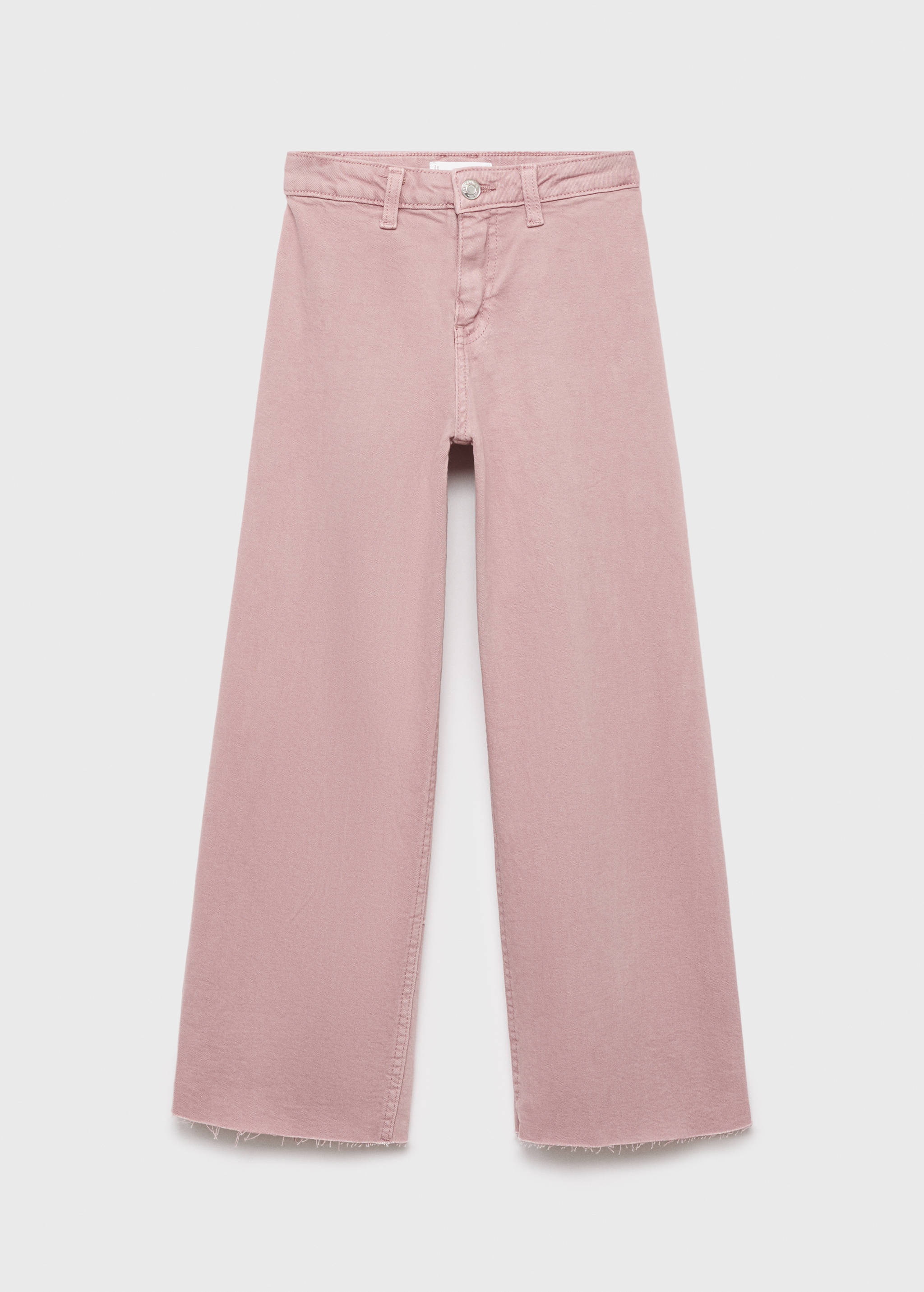 Wideleg-jeans fransad fåll - Artikel utan modell