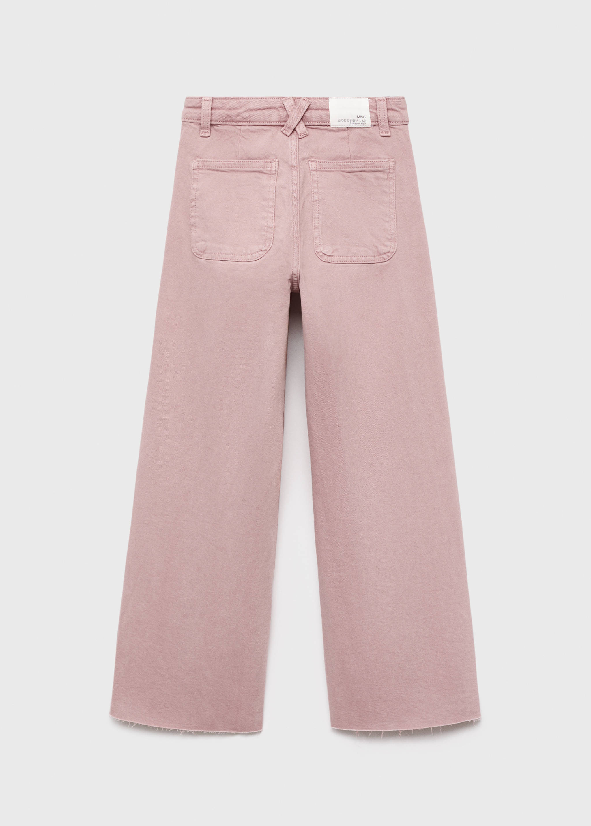 Wideleg-jeans fransad fåll - Artikelns baksida