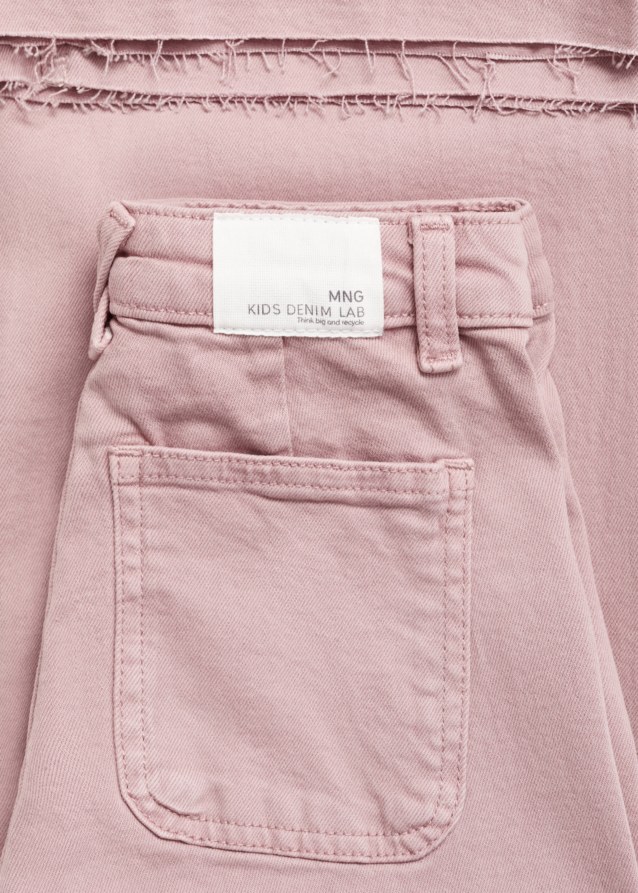 Wideleg-jeans fransad fåll - Detaljer om artikeln 0