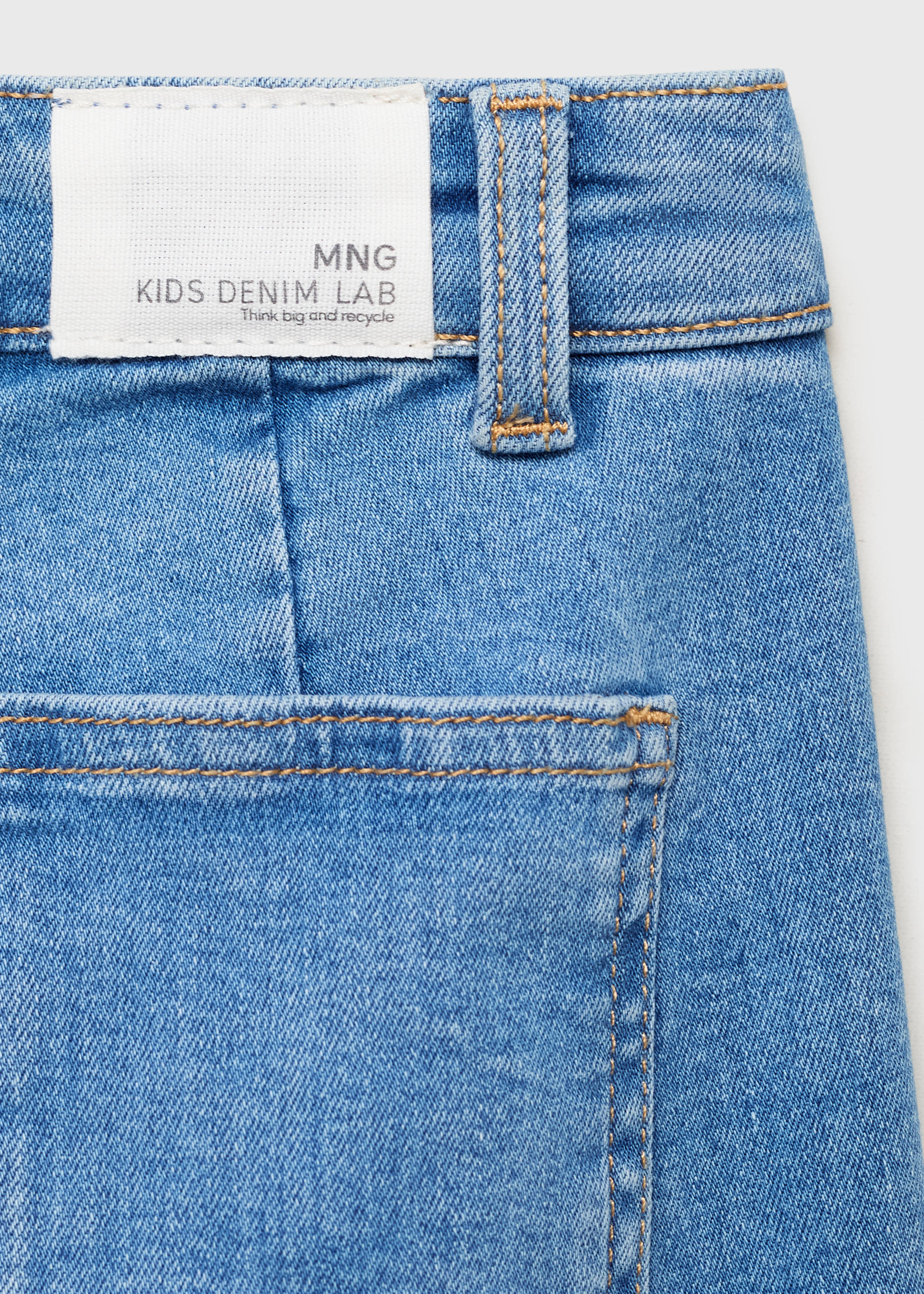 Wideleg-jeans fransad fåll - Detaljer om artikeln 0