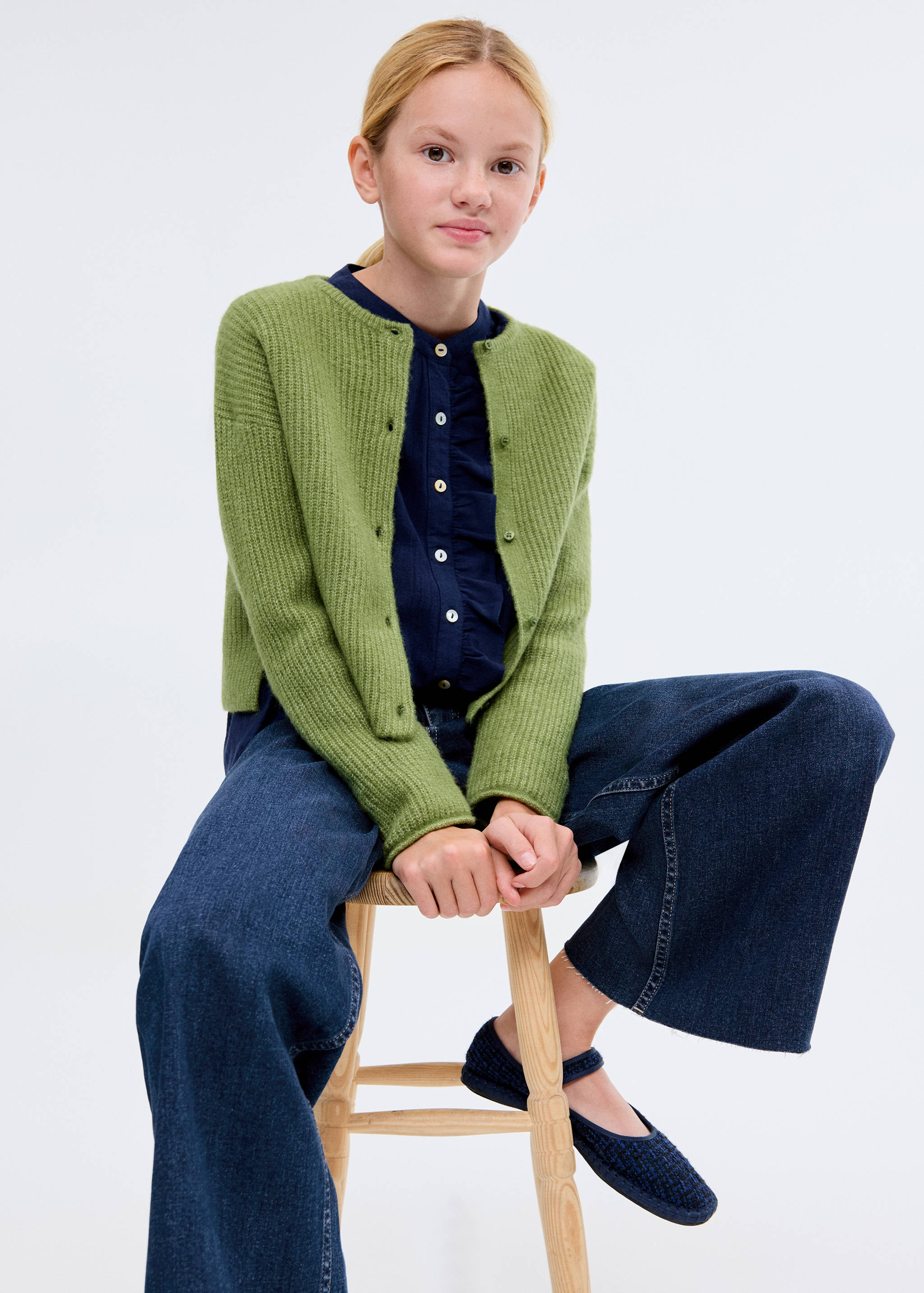 Wideleg-jeans fransad fåll - Detaljer om artikeln 2