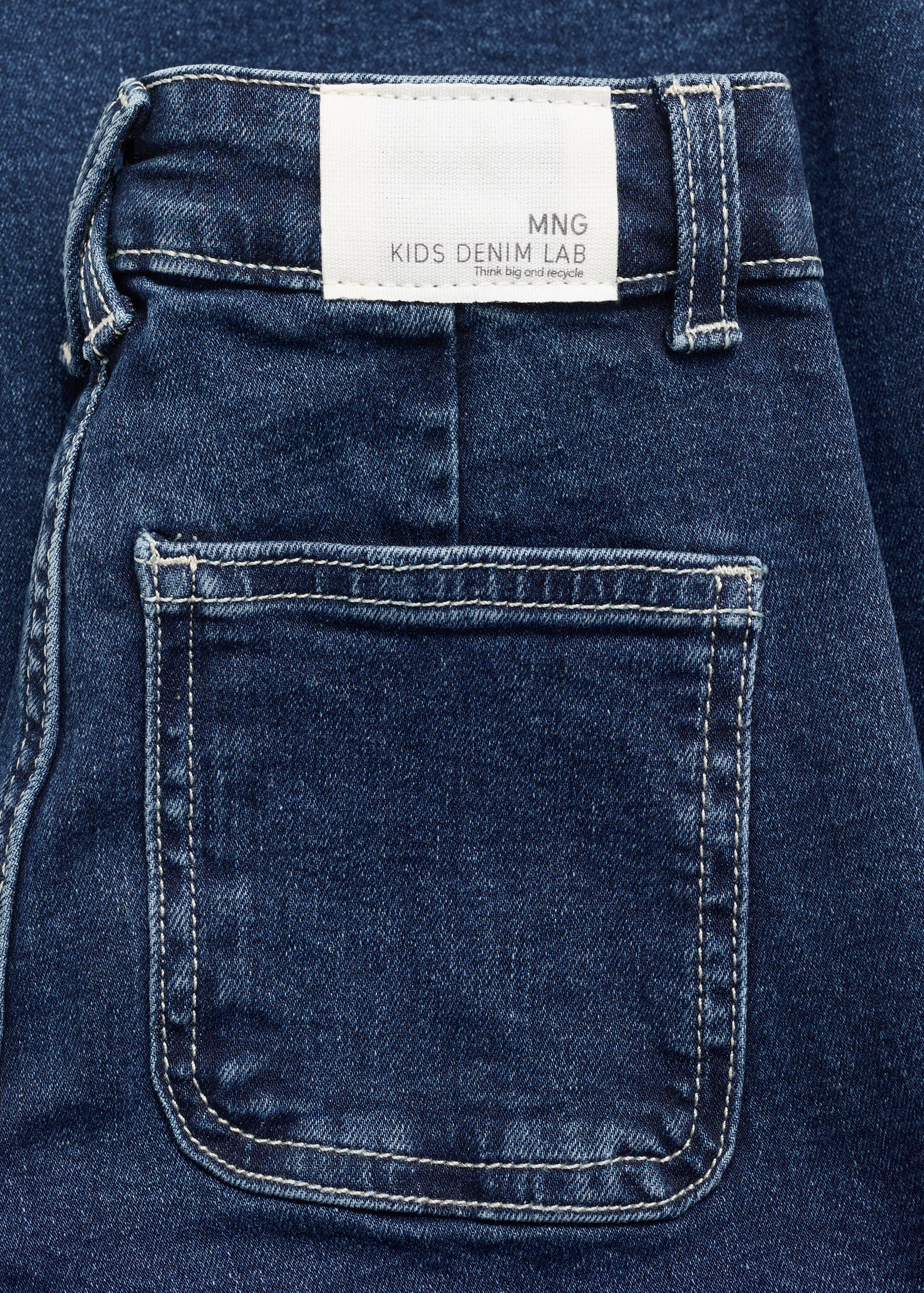 Wideleg-jeans fransad fåll - Detaljer om artikeln 0