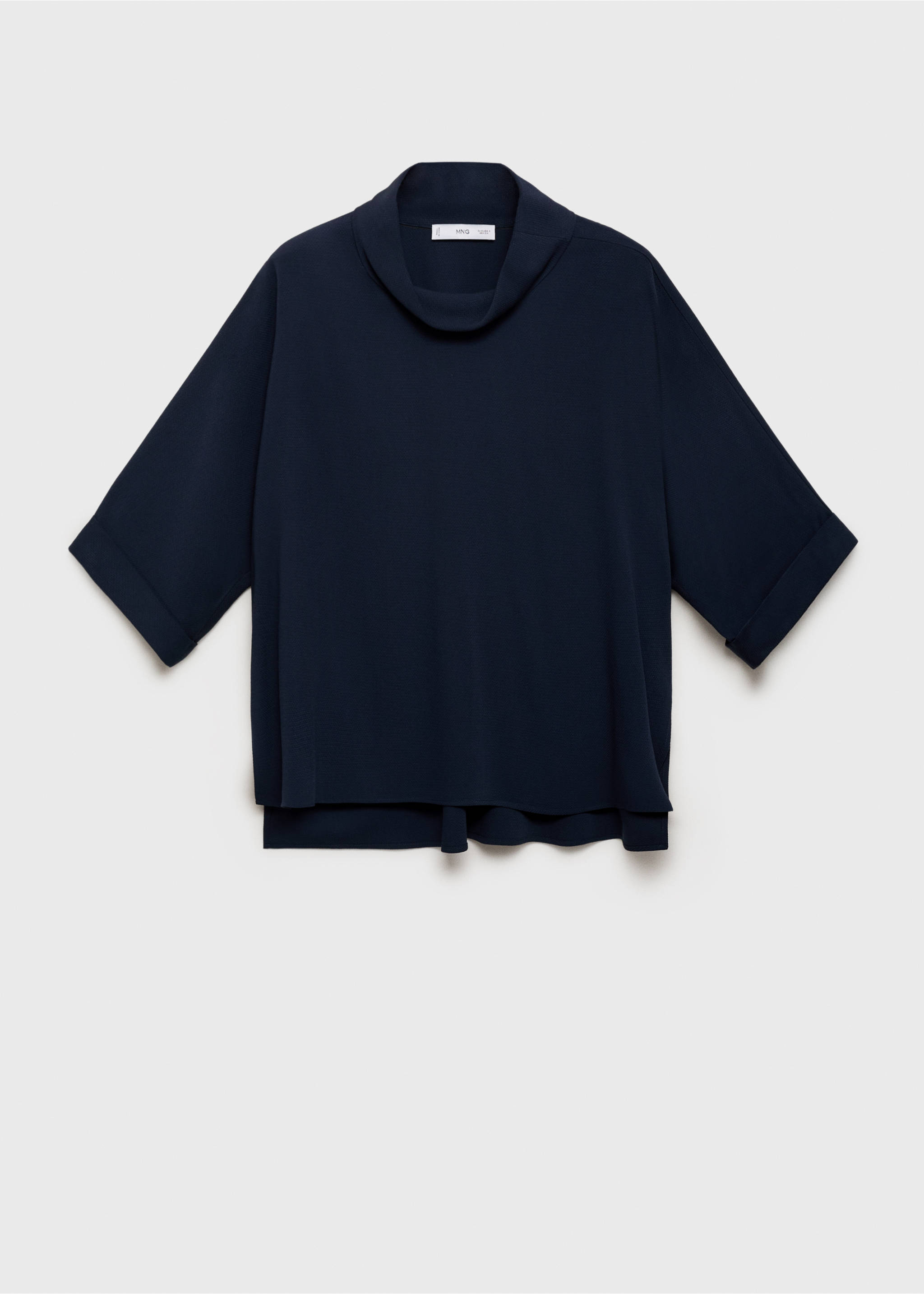Fließende Oversized-Bluse - Artikel ohne Model, Marineblau. Ref: 17082535-00.