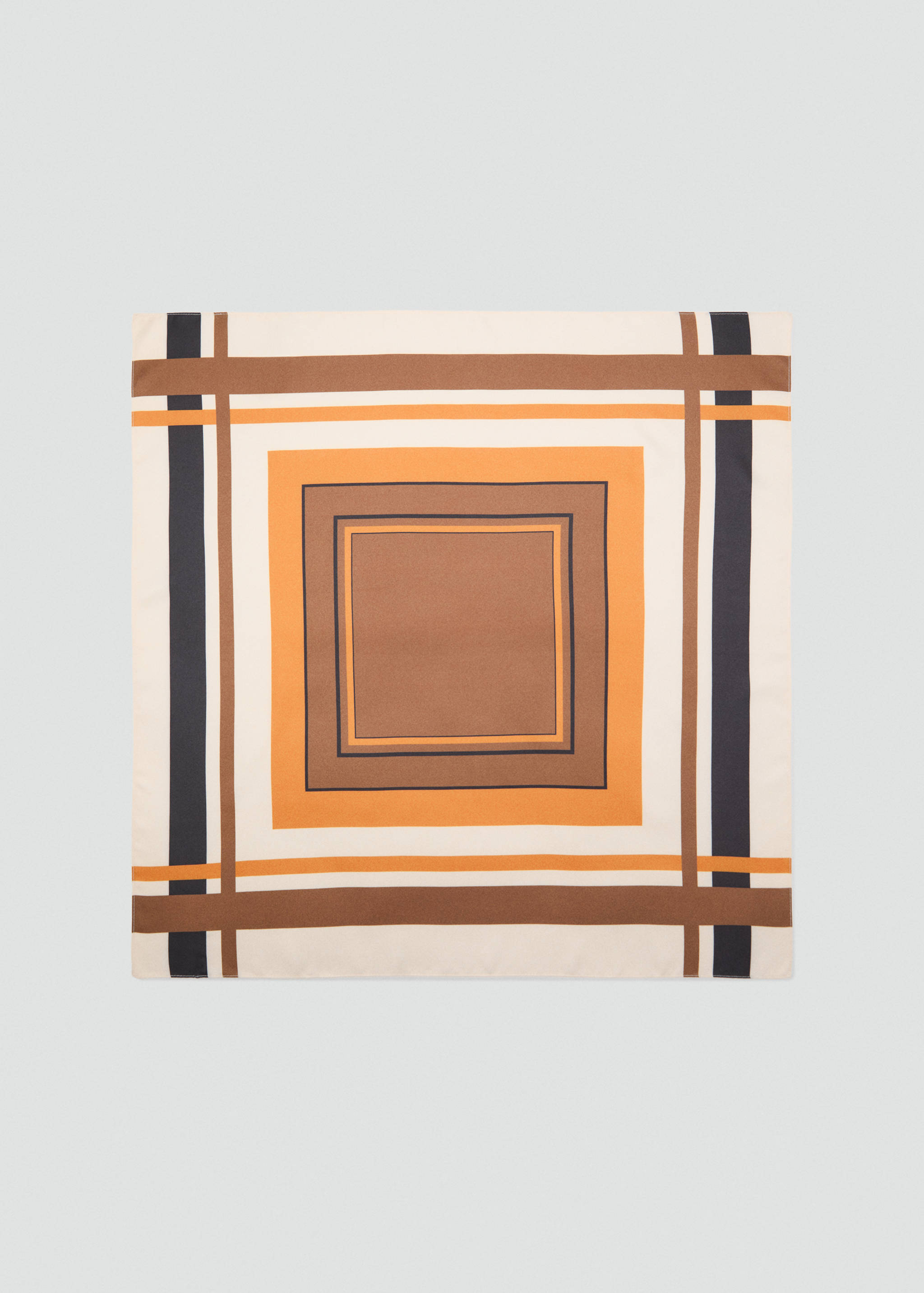 Striped satin scarf - Article without model