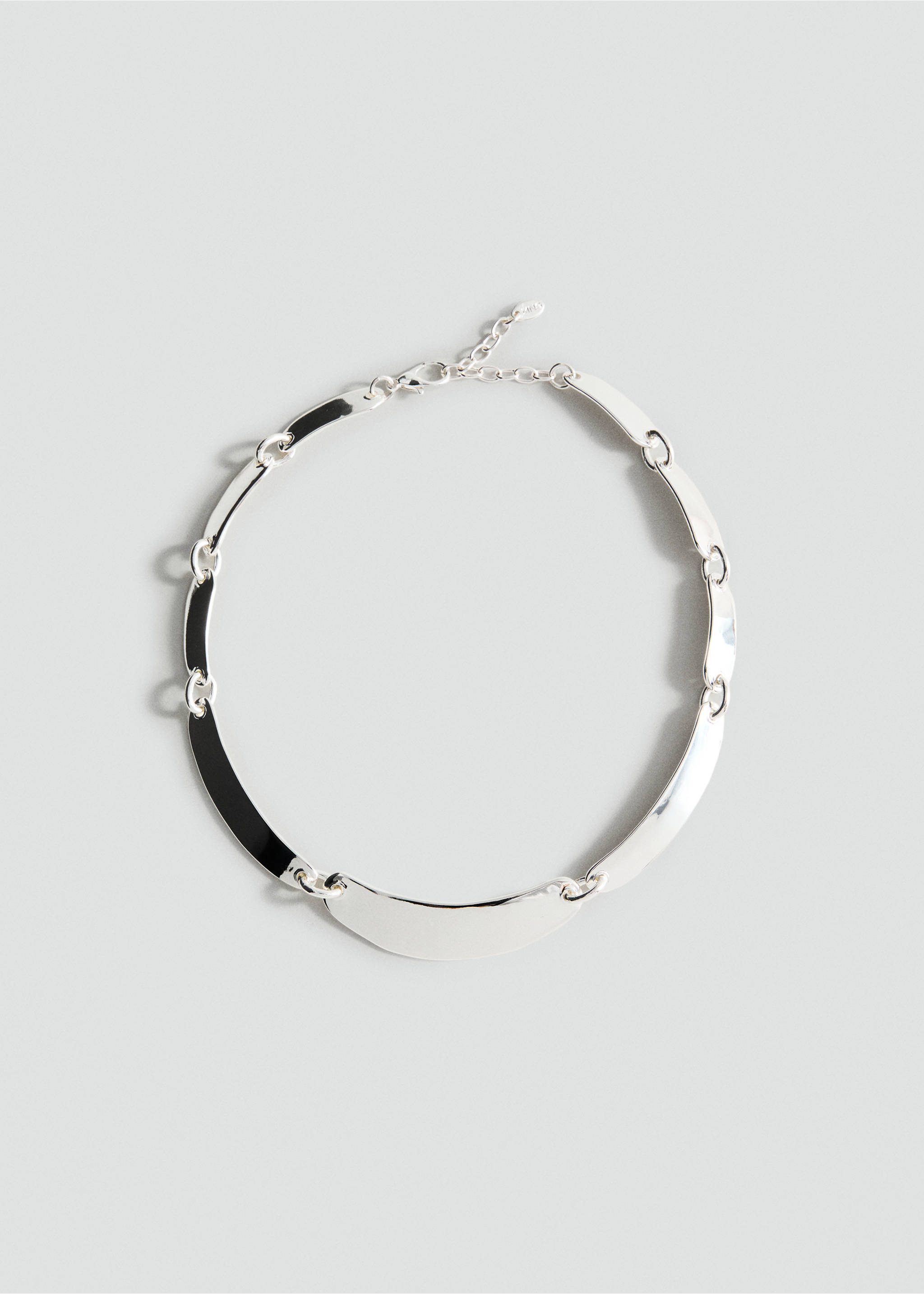 Ketting met metalen plaatjes - Artikel zonder model, Zilver. Ref: 17082544-00.