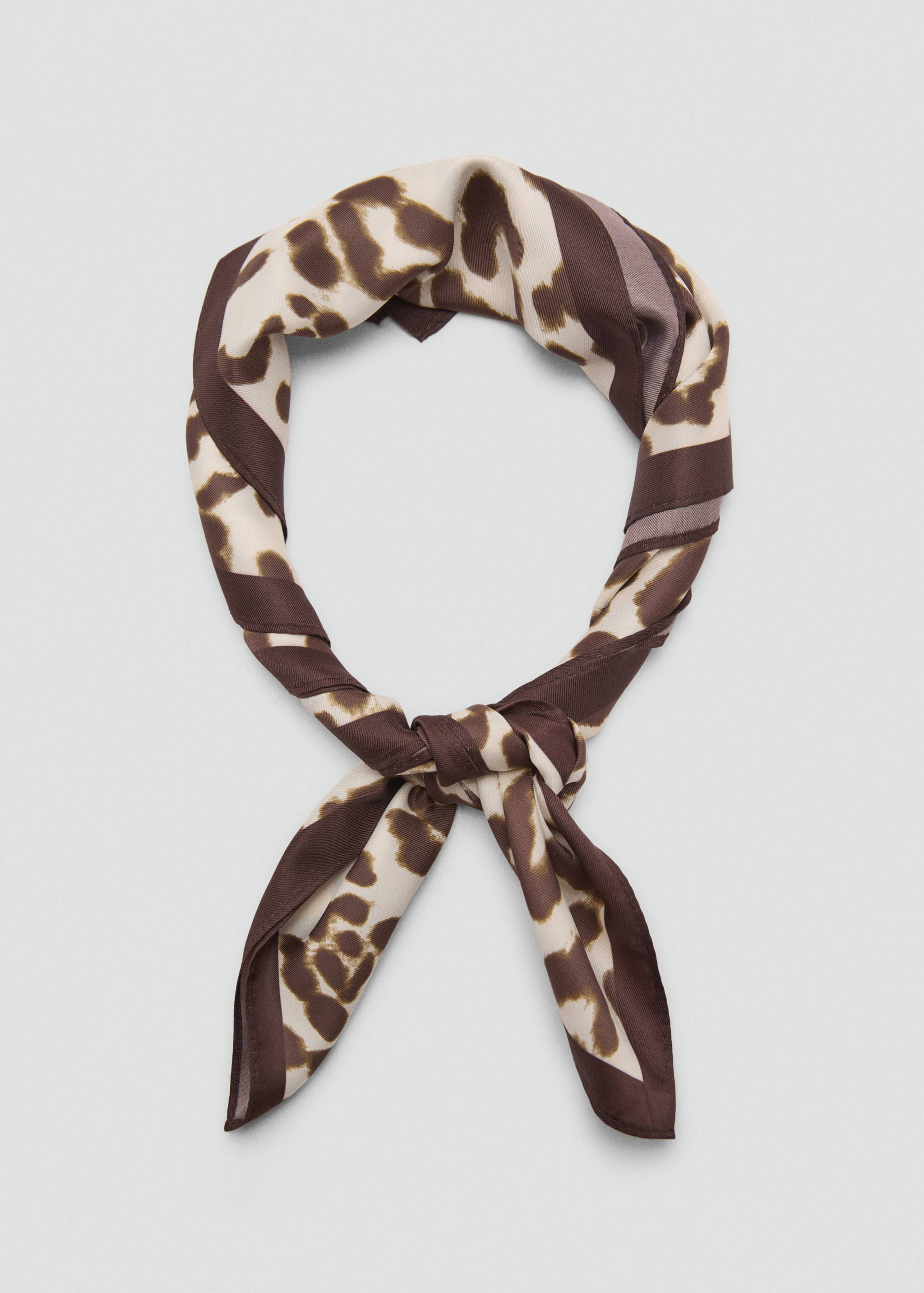 Lenço de cetim de leopardo - Pormenor do artigo 1