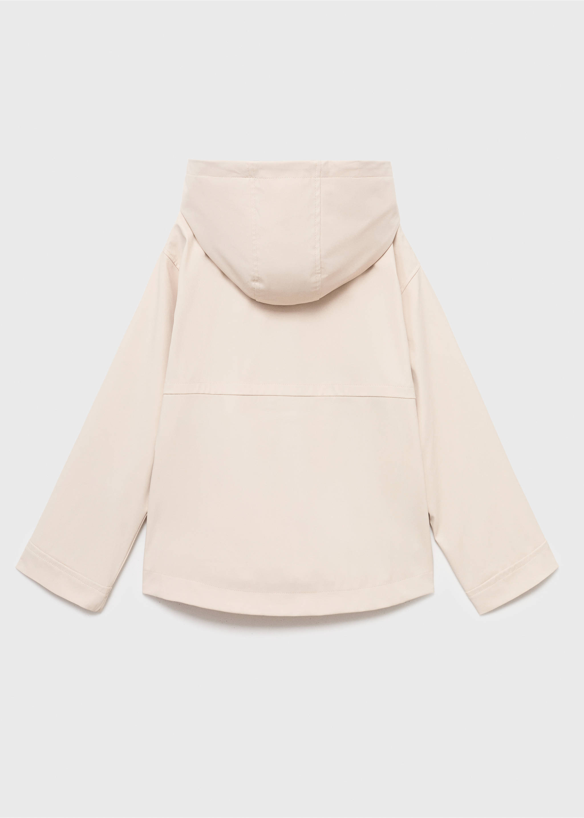 Veste imperméable à capuche - Verso de l’article, Beige. Ref: 17082894-00.