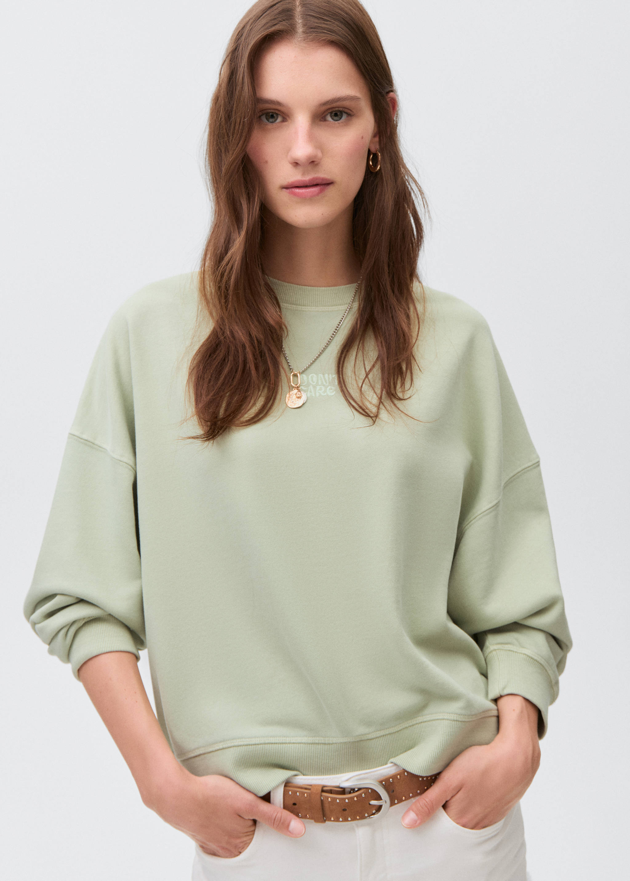 Printed cotton sweatshirt - Details of the article 1