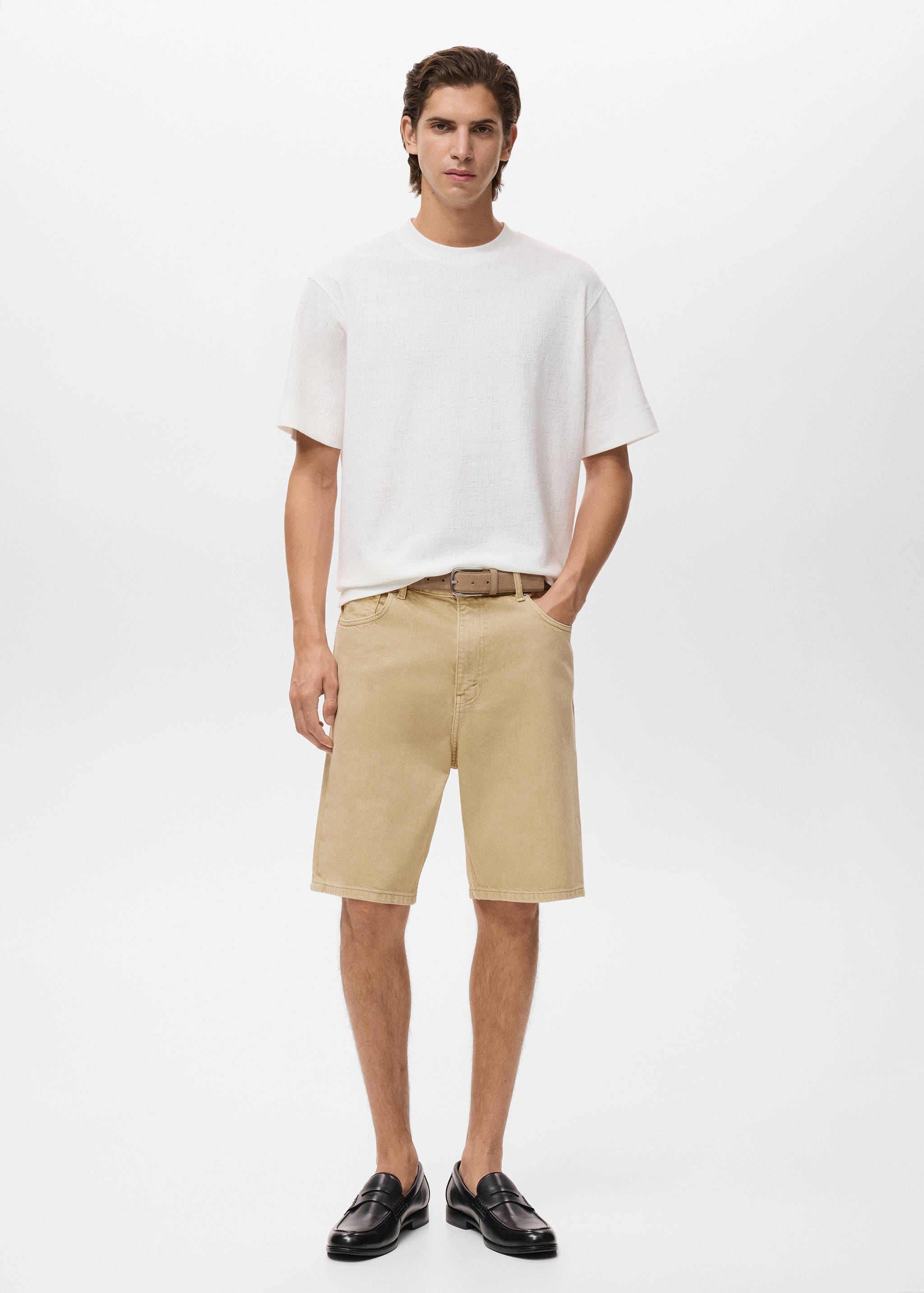 Bermuda en jean relaxed-fit - Plan général