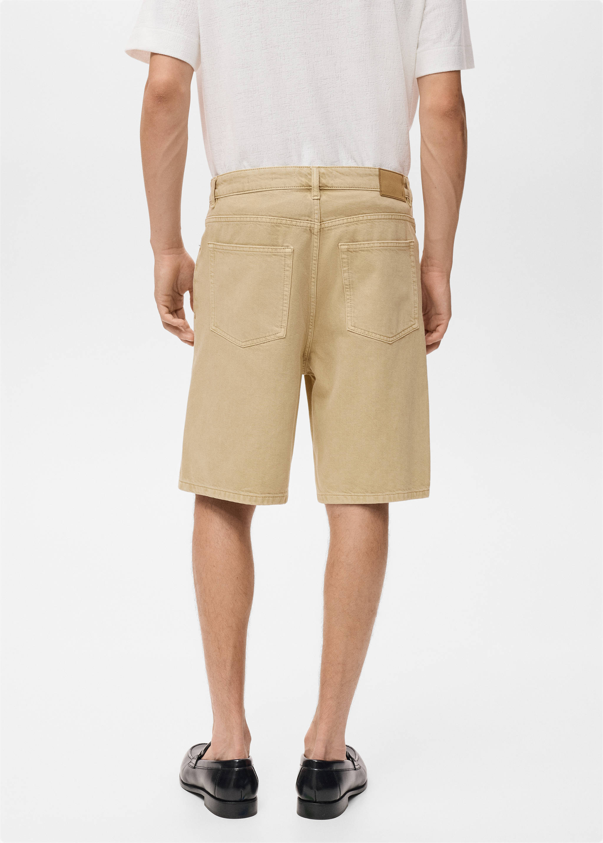 Bermuda en jean relaxed-fit - Verso de l’article