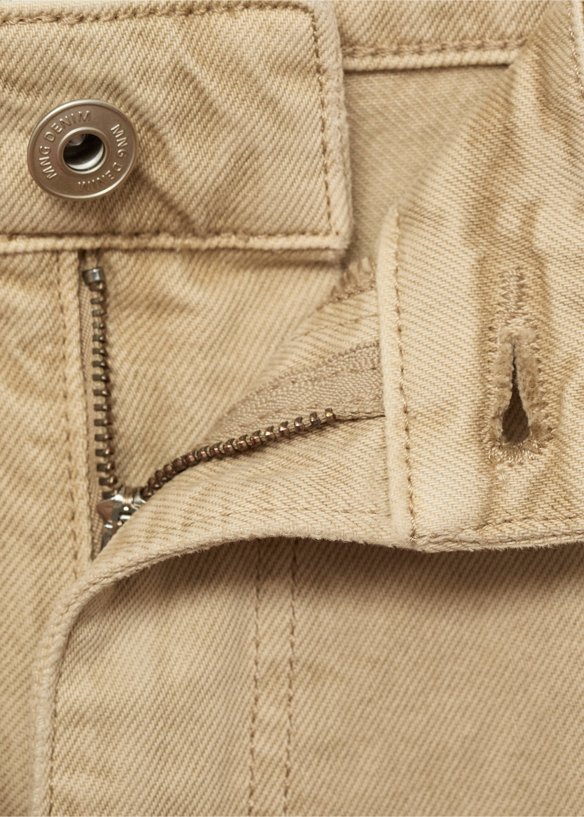 Bermuda en jean relaxed-fit - Détail de l'article 0, Beige. Ref: 17082899-00.