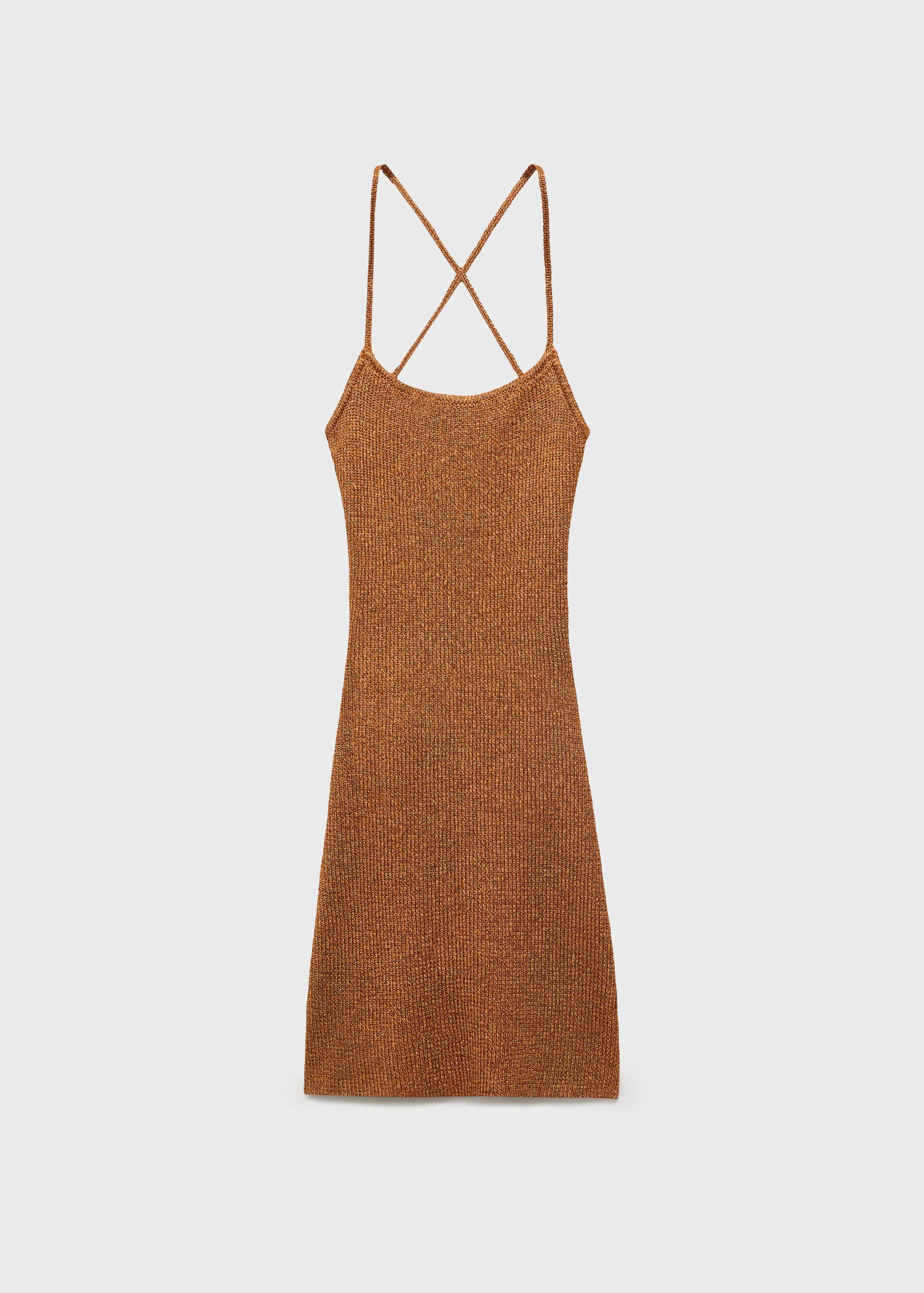 Lurex dress with crossed back - Article without model