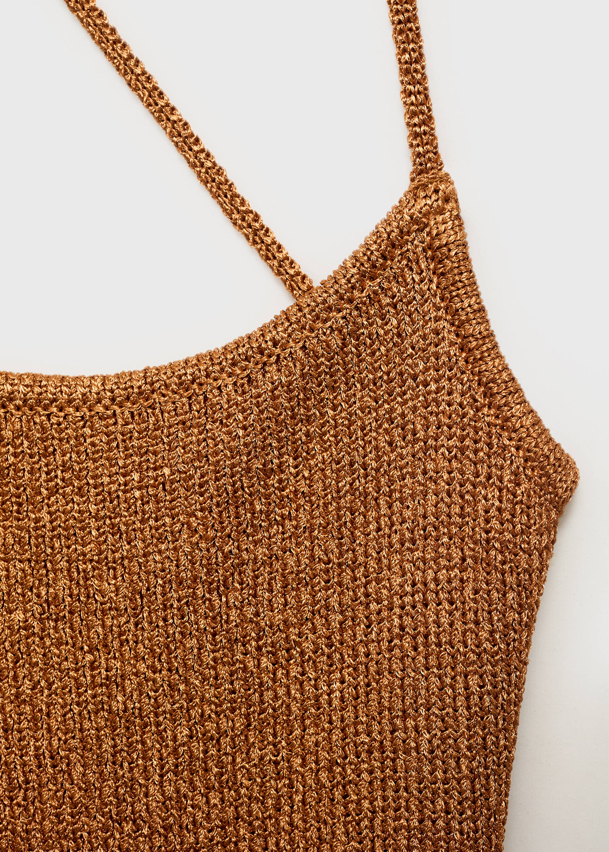 Lurex dress with crossed back - Details of the article 8