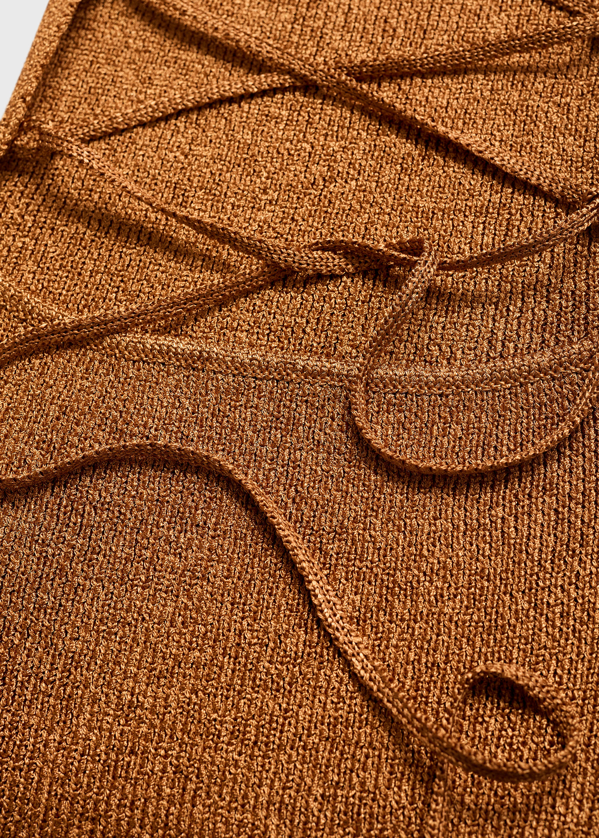 Lurex dress with crossed back - Details of the article 0