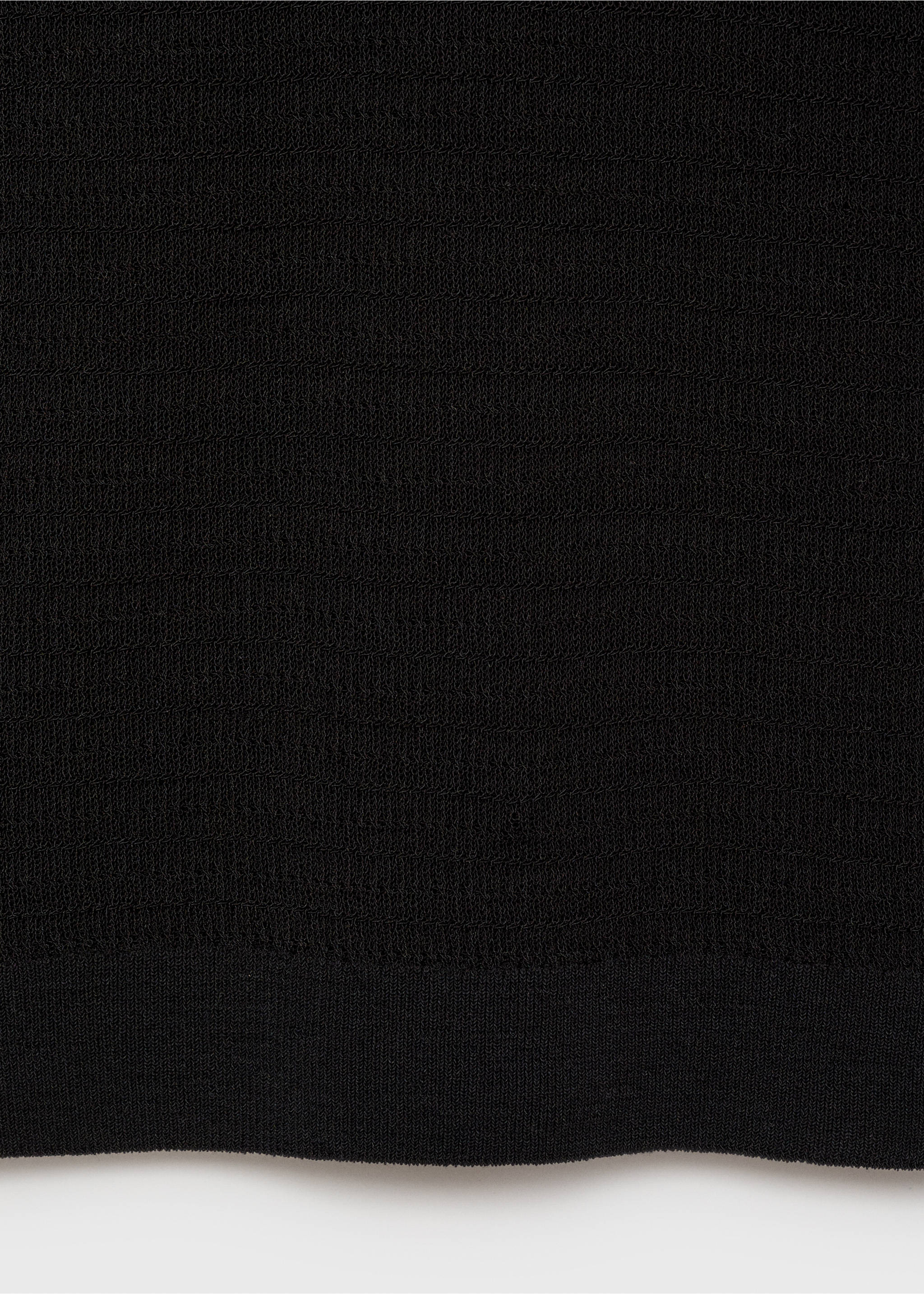 Fine-knit cotton polo shirt - Details of the article 0, Black. Ref: 17082904-00.