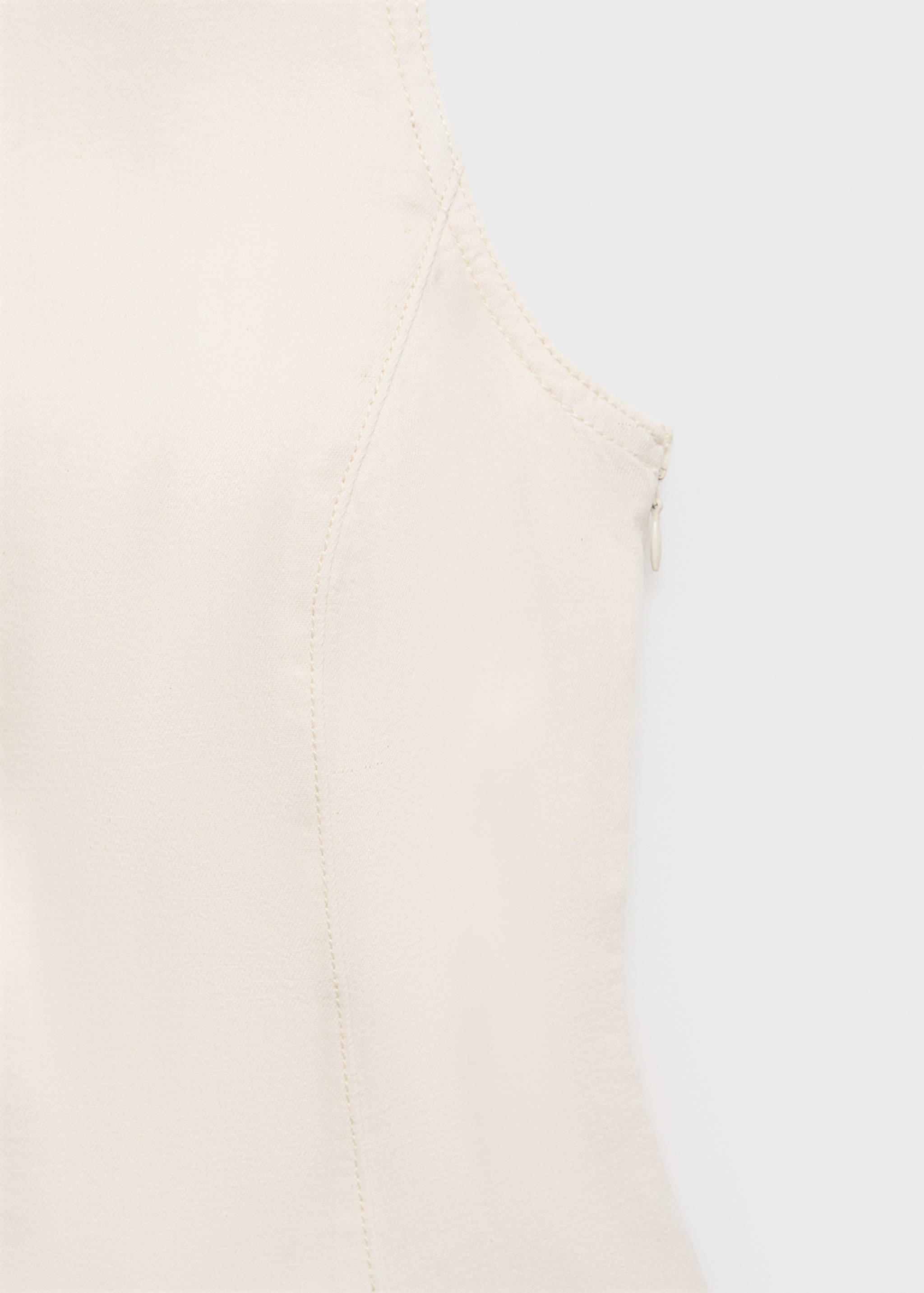 Flared denim top - Details of the article 8