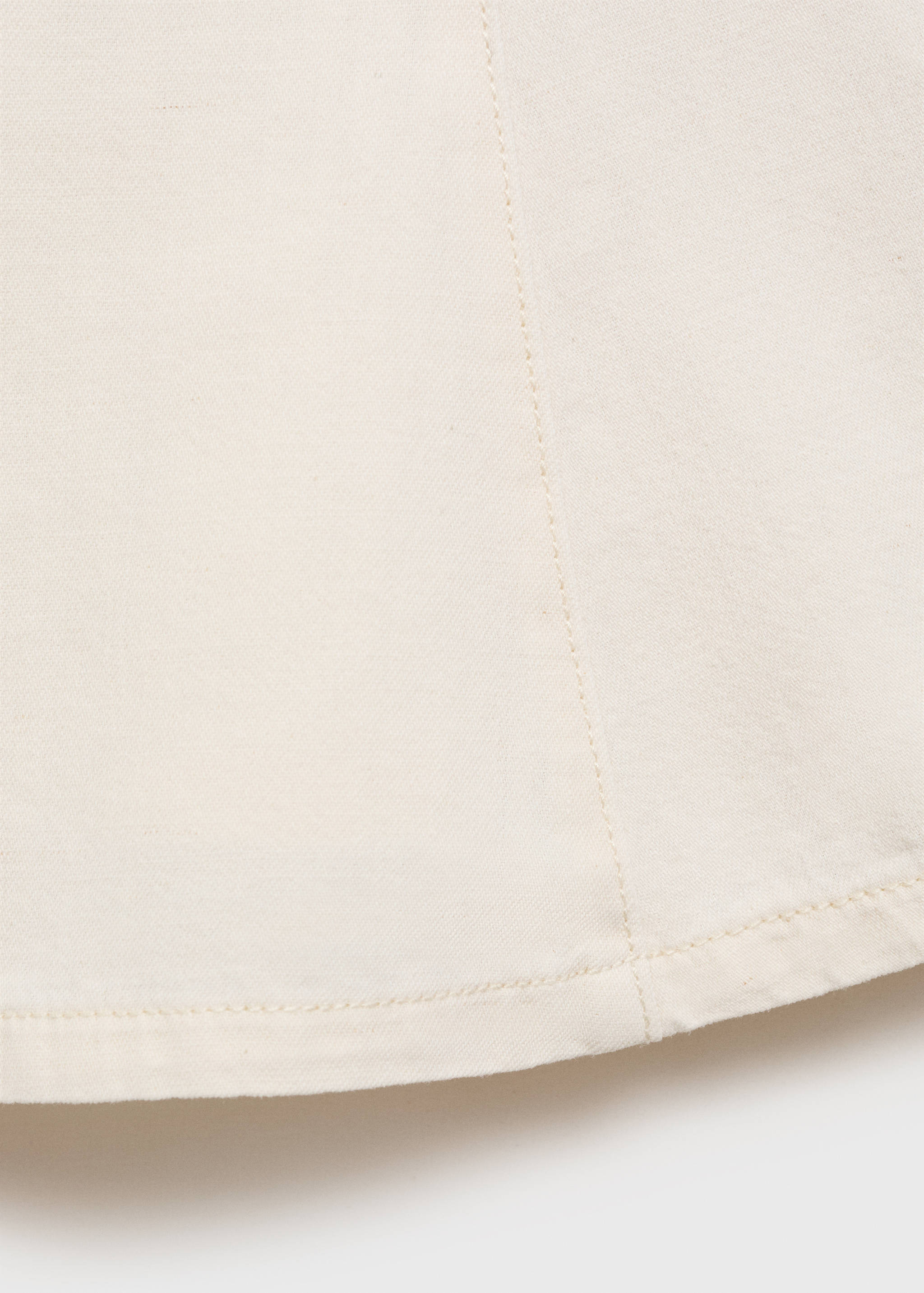 Flared denim top - Details of the article 0