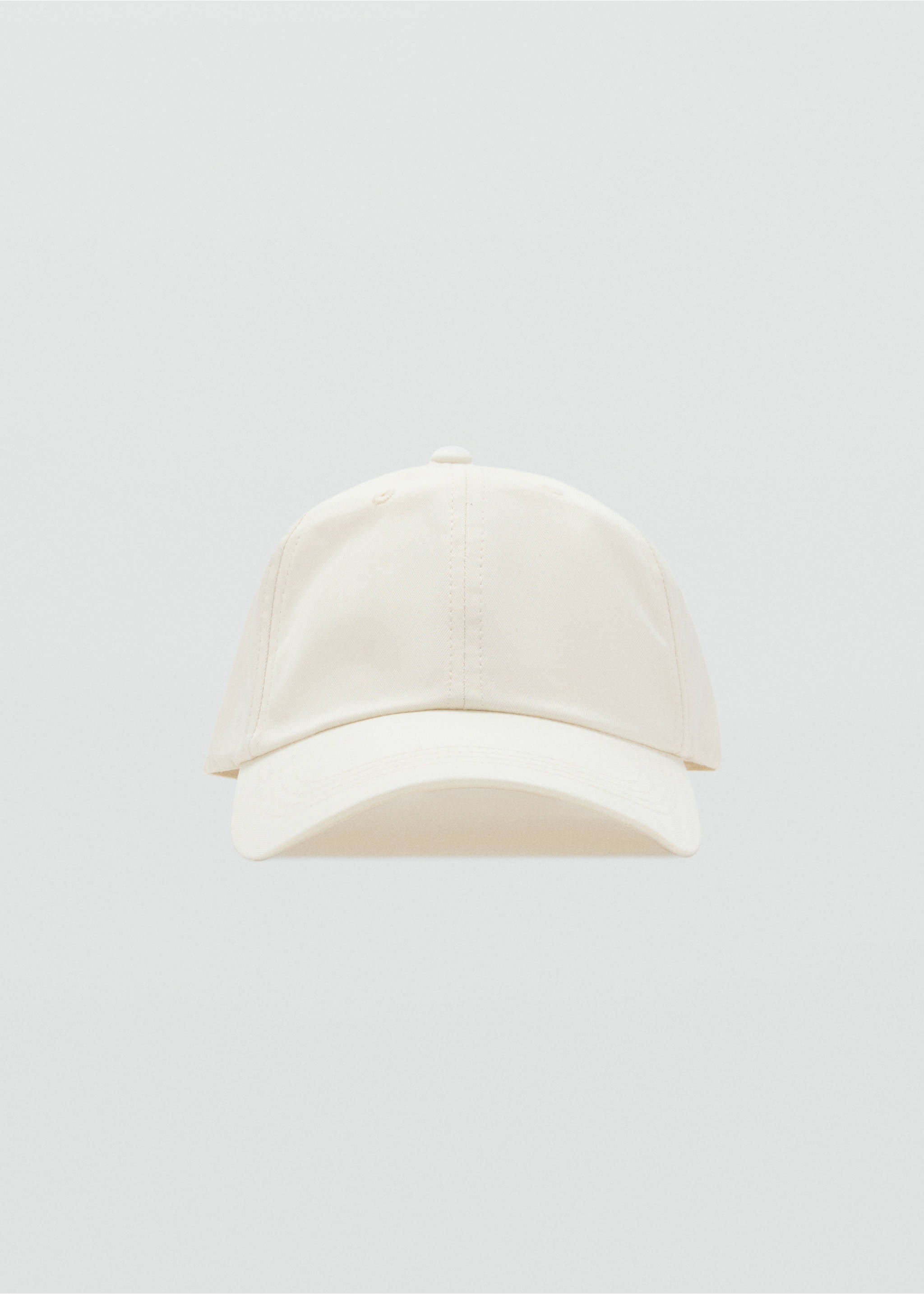 Schirmmütze aus Baumwolle - Mittlere Ansicht, Weiß. Ref: 17082924-00.